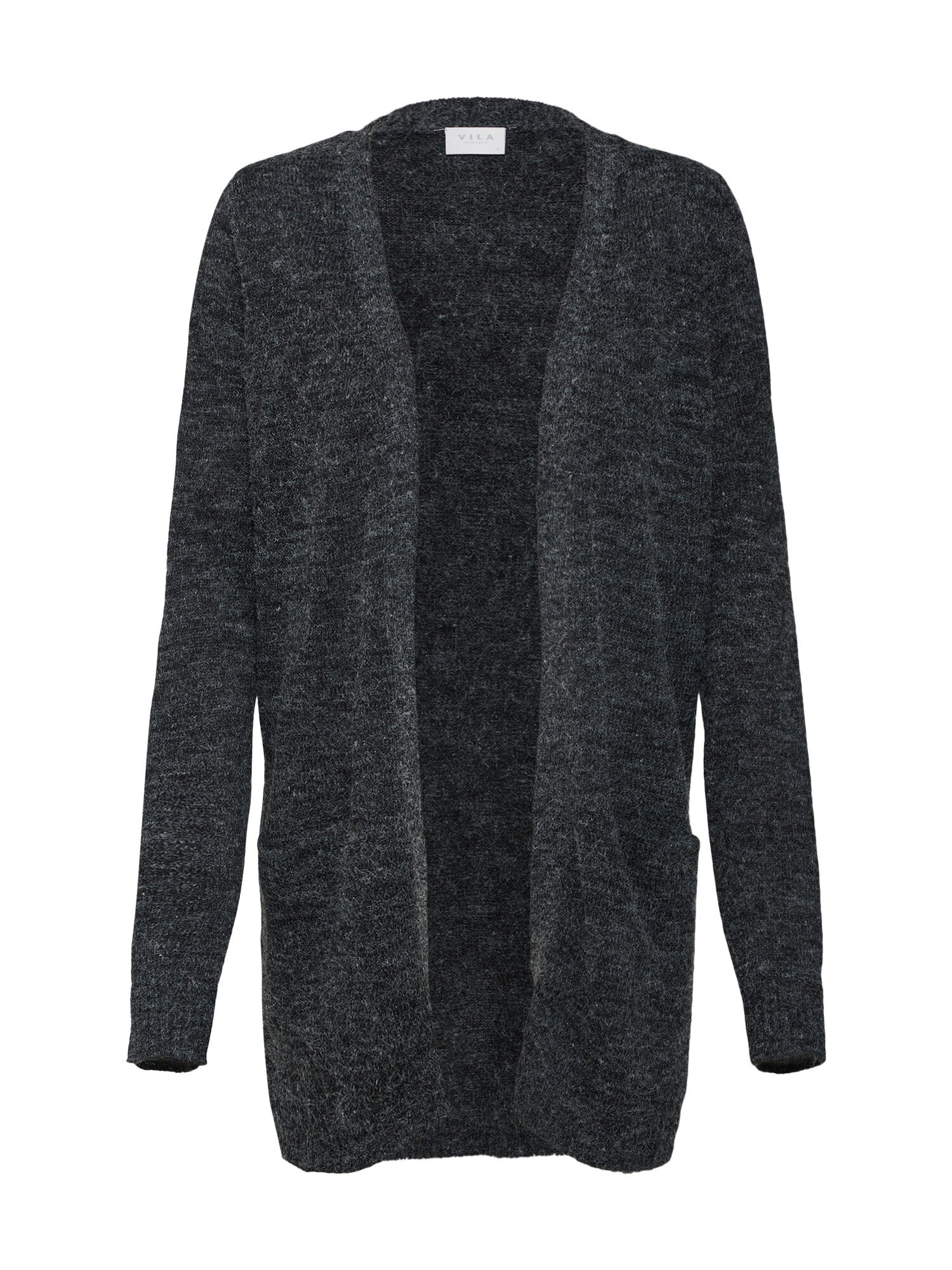 Vila Dames Gebreid Vest Viriva Ls Knit Grijs vila kopen in de aanbieding