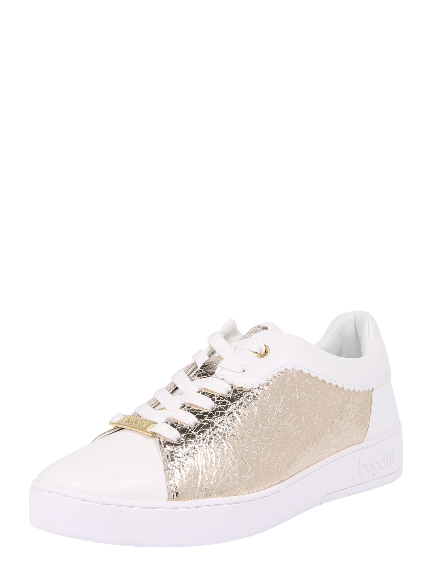 Bugatti Dames Sneakers Laag Goud Wit bugatti kopen in de aanbieding