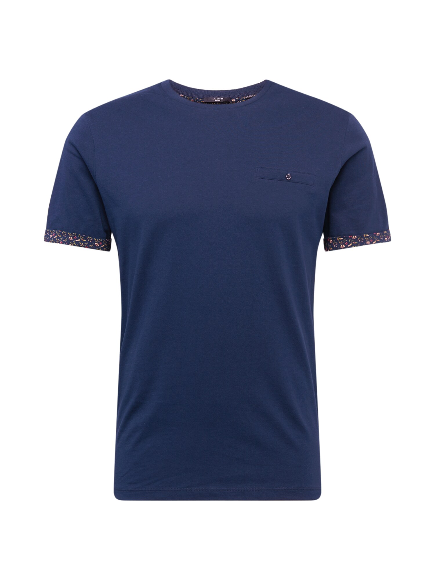 JACK & JONES Marškinėliai 'BLACKPOOL'  tamsiai mėlyna / mišrios spalvos