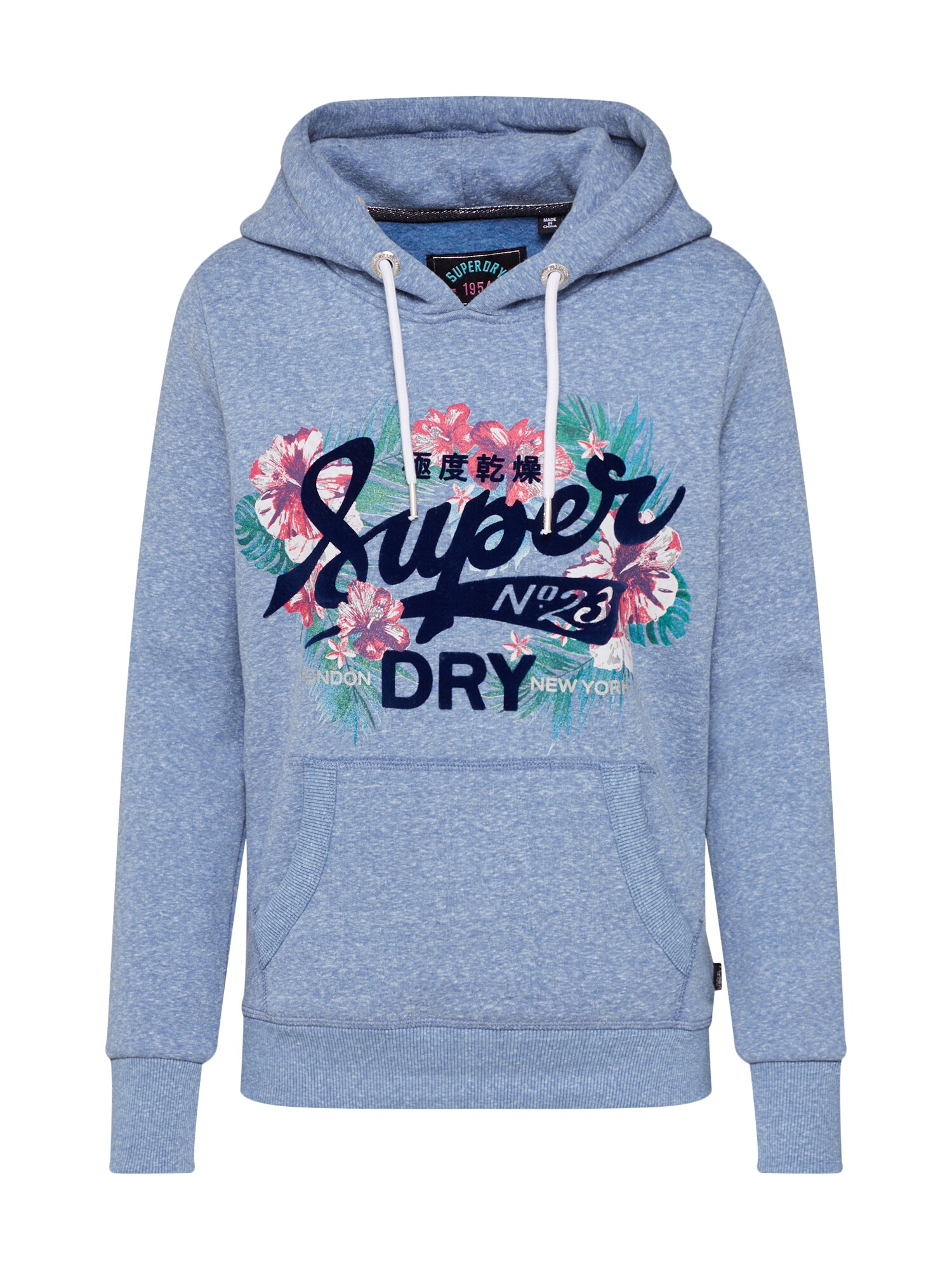 Superdry Dames Sweatshirt Blauw Gemengde Kleuren superdry kopen in de aanbieding