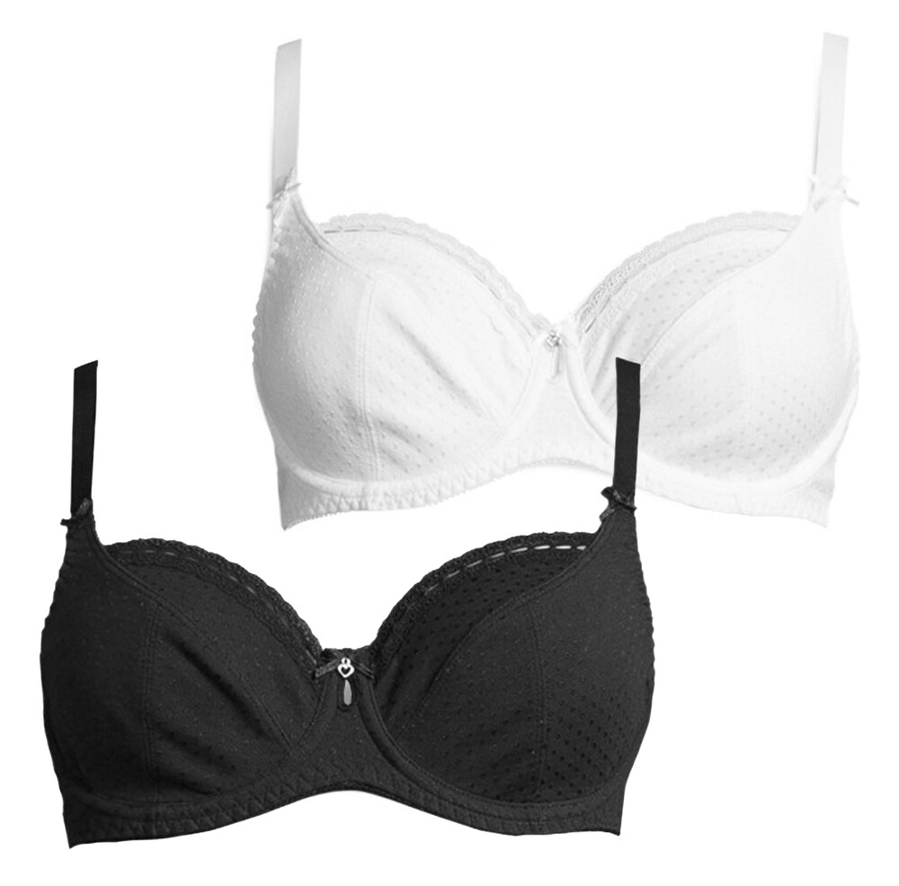 PETITE FLEUR Bügel-BH Damen Größe 90 schwarz / weiß