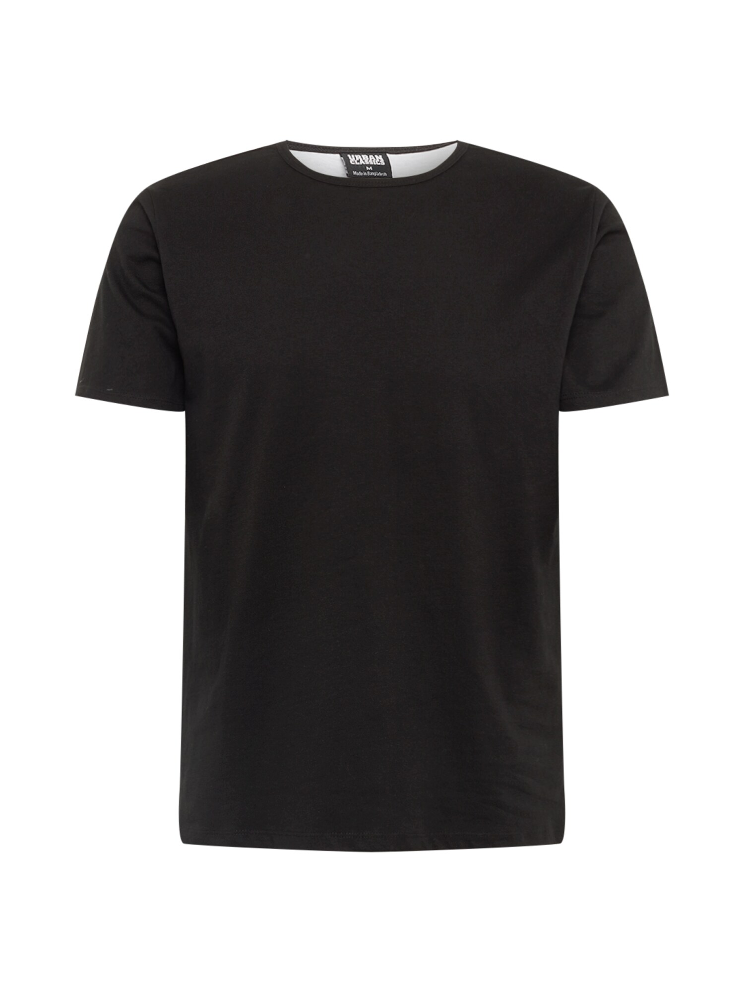 Urban Classics Heren Shirt Full Double Layered Tee Zwart Wit urban classics kopen in de aanbieding
