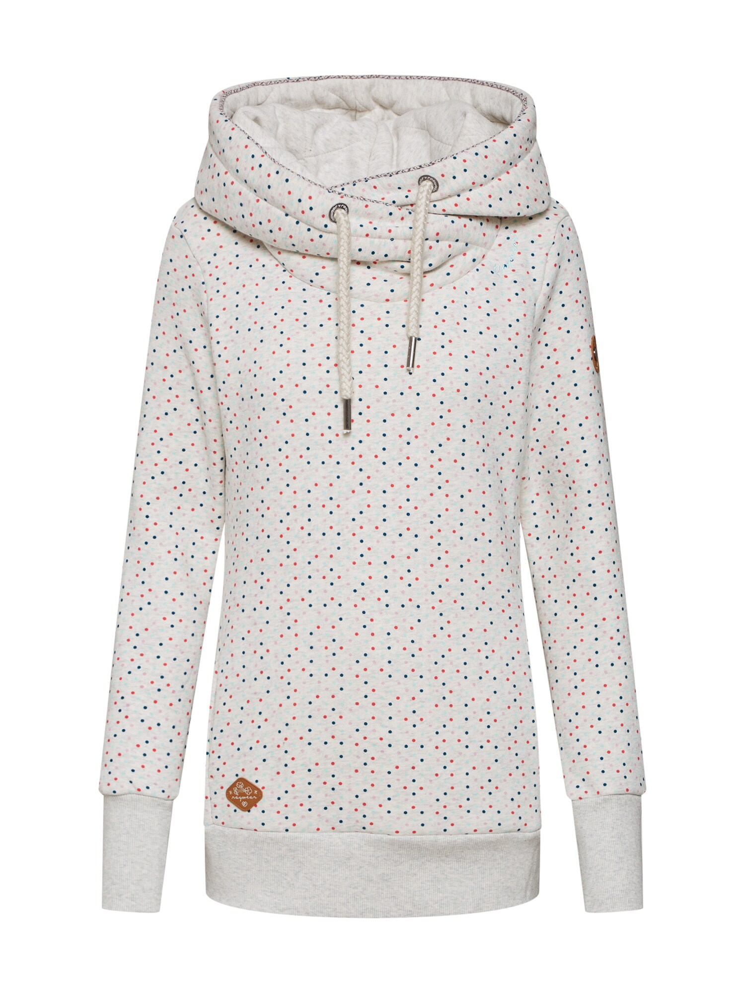 Ragwear Dames Sweatshirt Gripy Bold Dots Wit ragwear kopen in de aanbieding