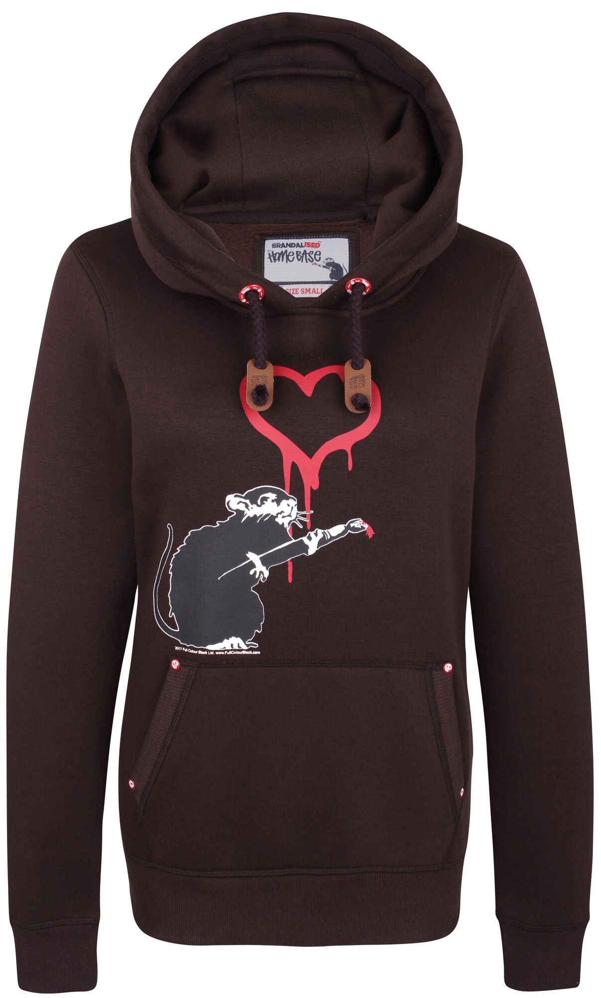 Homebase Dames Sweatshirt Bruin Basaltgrijs Rood Wit homebase kopen in de aanbieding