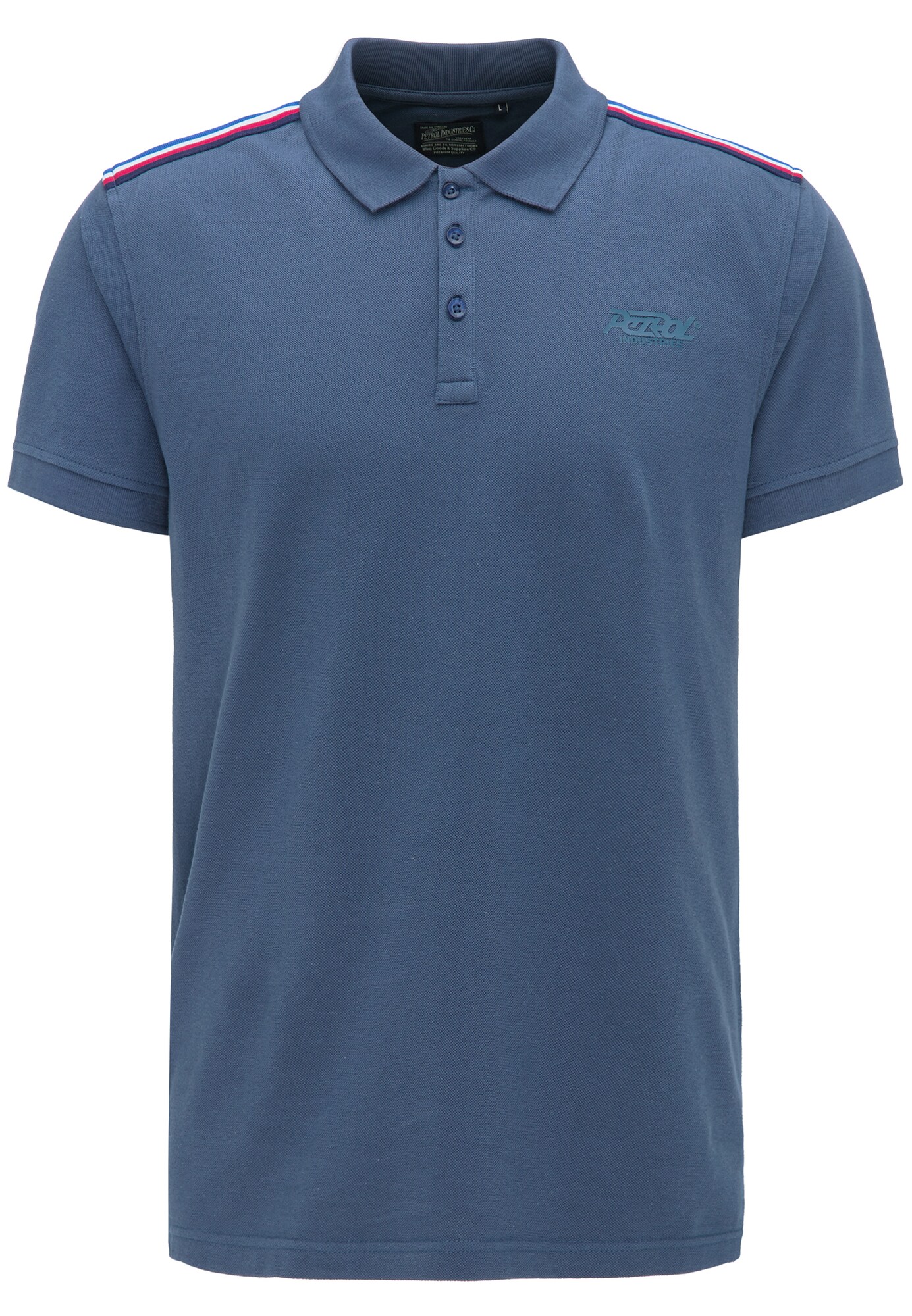 Petrol Industries Heren Shirt Blauw Gemengde Kleuren petrol industries kopen in de aanbieding