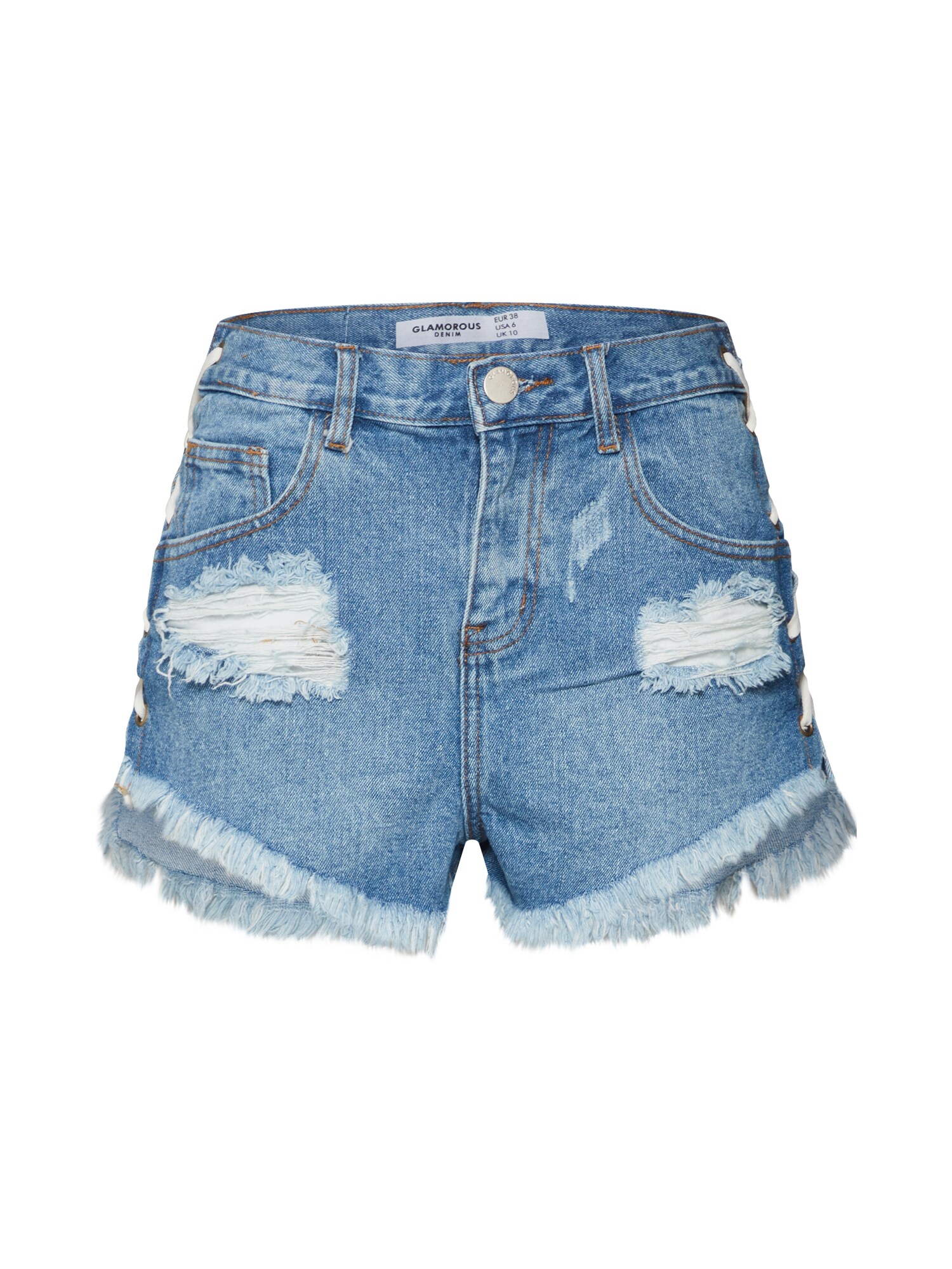 Glamorous Dames Jeans Ea0265 Blauw Denim glamorous kopen in de aanbieding