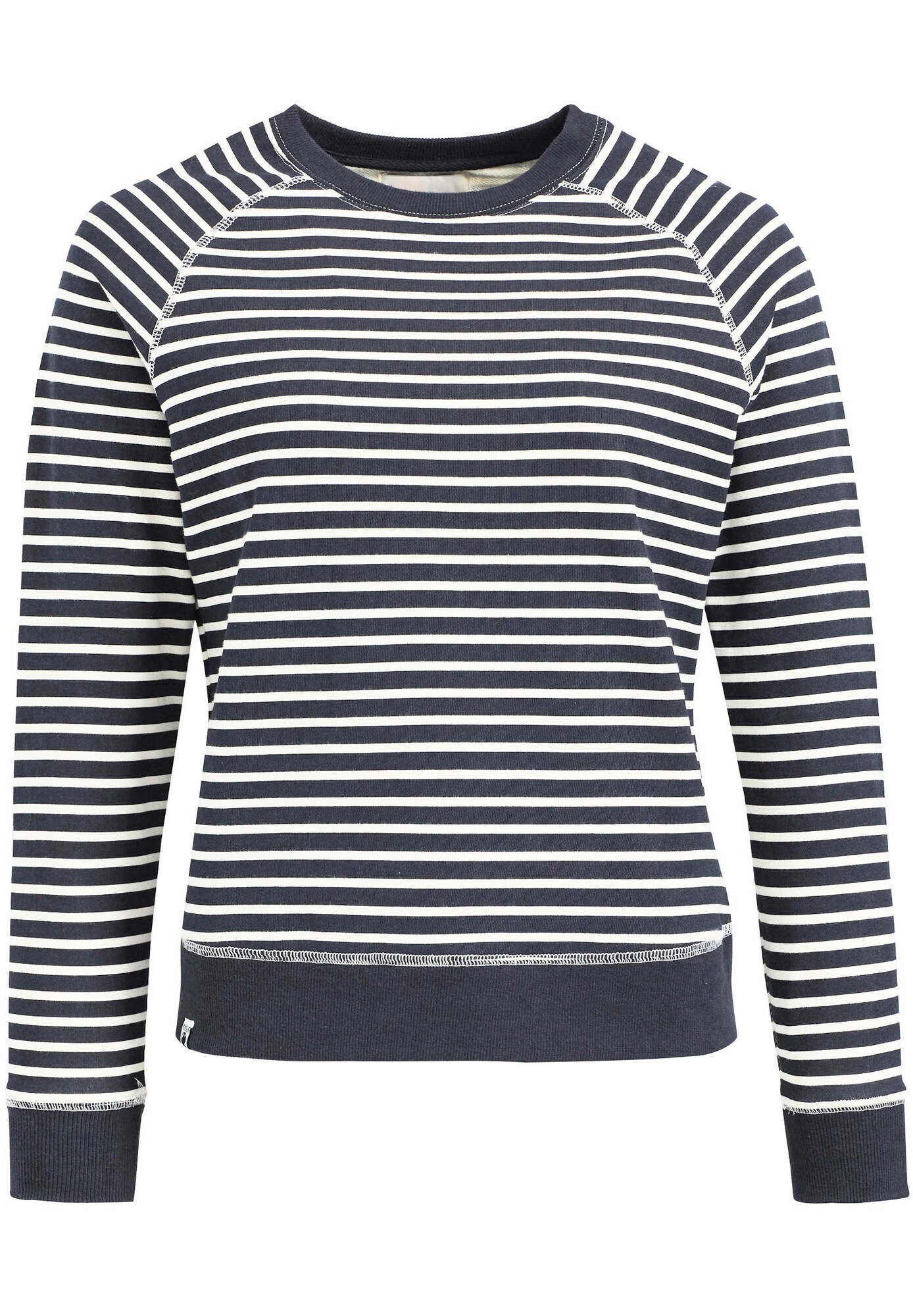 Khujo Dames Sweatshirt Darinka With Embro Blauw Wit khujo kopen in de aanbieding