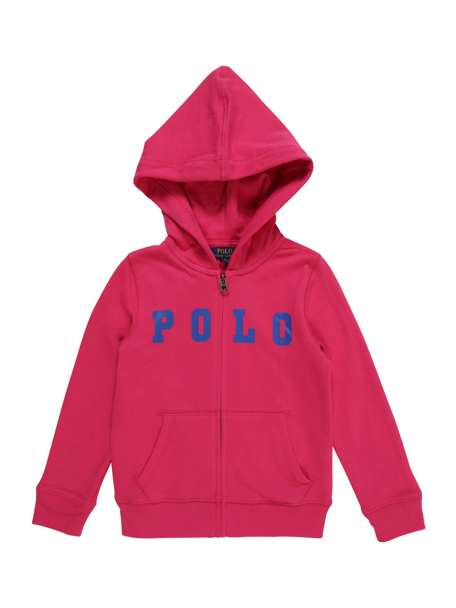Polo Ralph Lauren Meisjes Sweatvest Atlantic Terry Blauw Pink polo ralph lauren kopen in de aanbieding