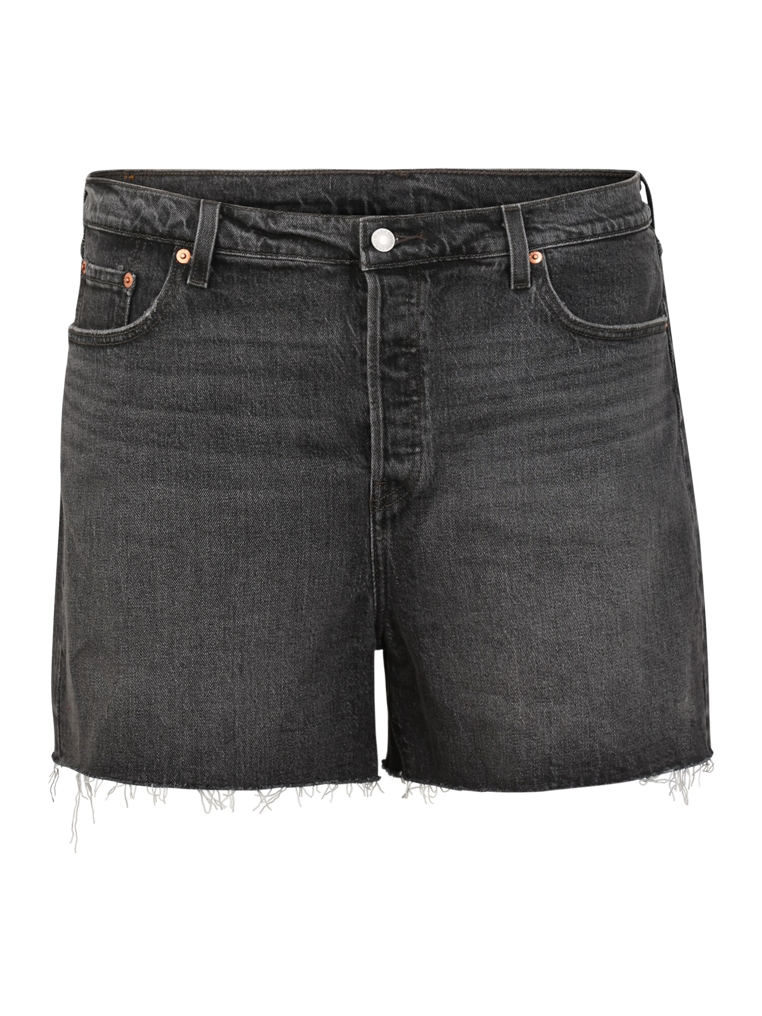 Levi's® Plus Džinsai 'PL501 ORIGINAL SHORT'  pilko džinso