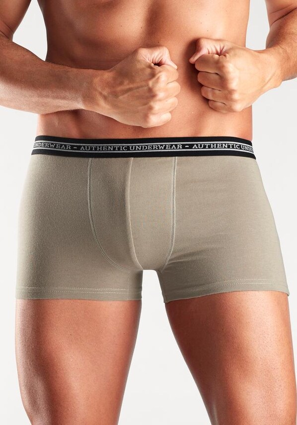 AUTHENTIC UNDERWEAR, Boxeralsók, bézs, barna, szürke & zöld, 12 kép a 24 közül