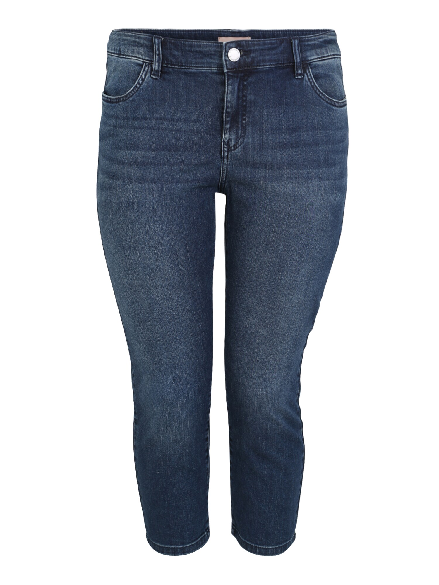 Triangle Dames Jeans Curvy Fit Blauw Denim triangle kopen in de aanbieding