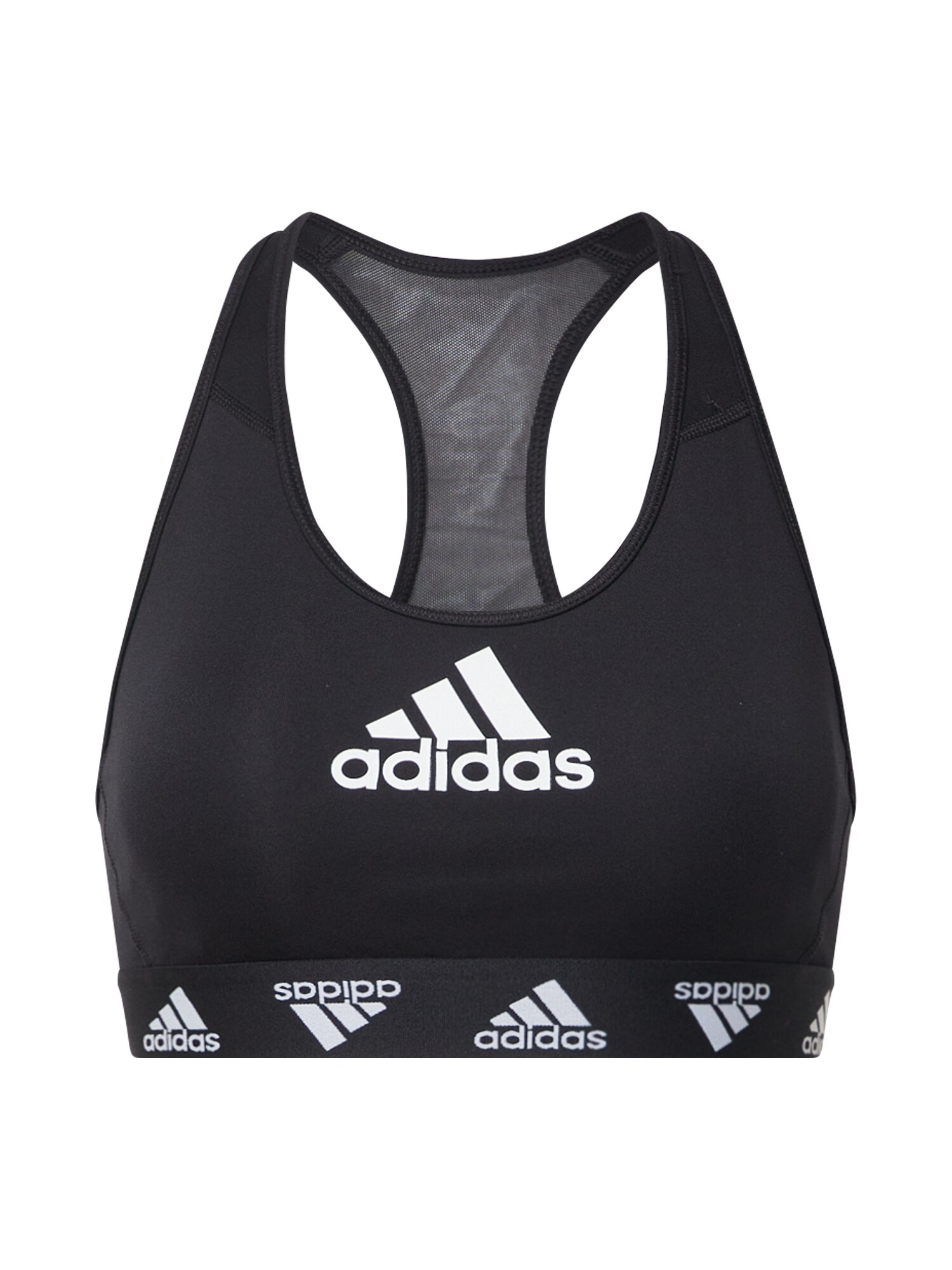 ADIDAS PERFORMANCE Sportinė liemenėlė 'Don't Rest'  juoda / balta