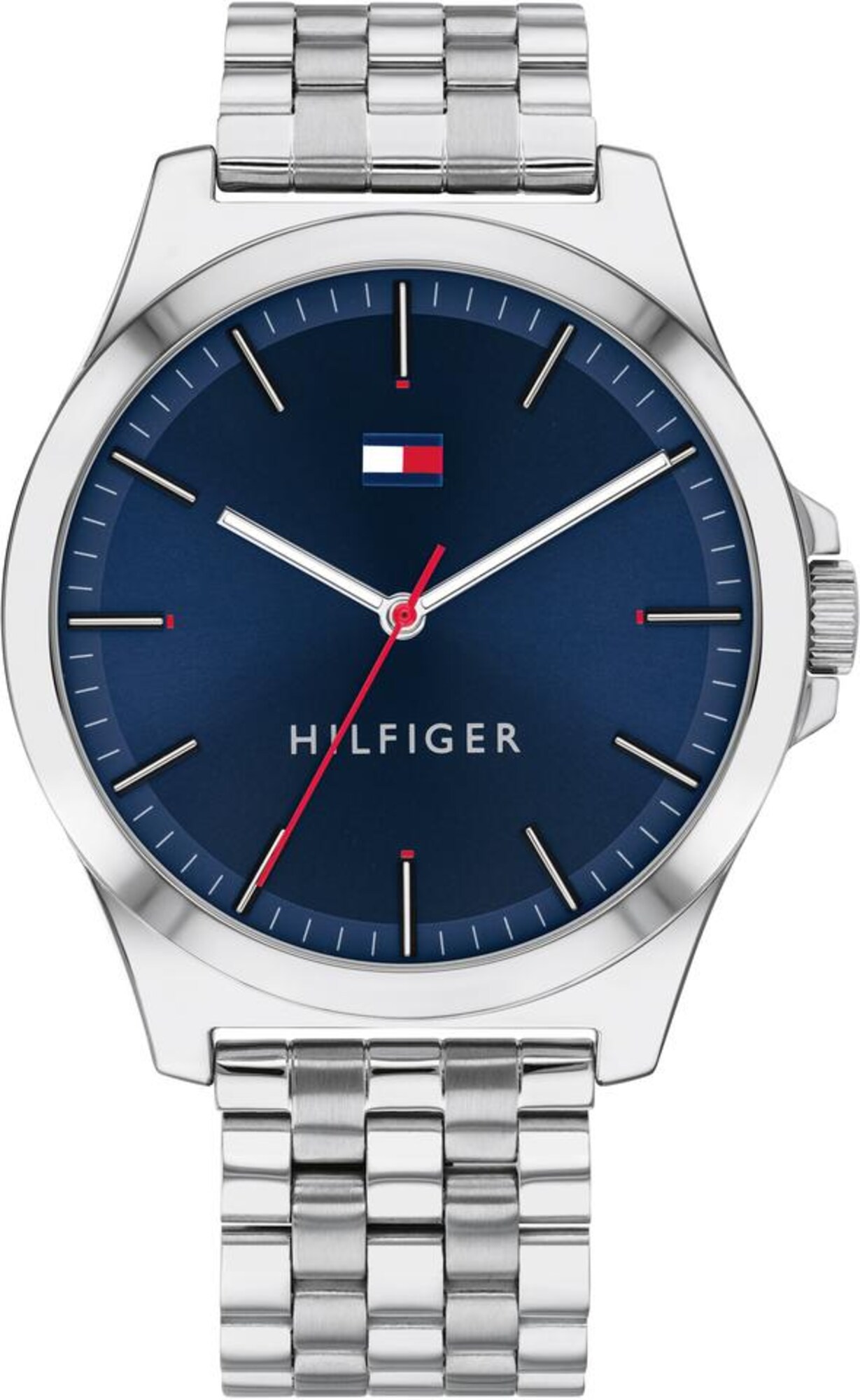 TOMMY HILFIGER Analoginis (įprastinio dizaino) laikrodis '1791713'  sidabrinė / mėlyna