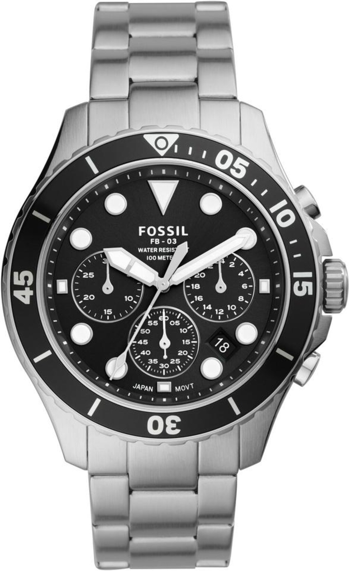 FOSSIL Analoginis (įprastinio dizaino) laikrodis  sidabrinė