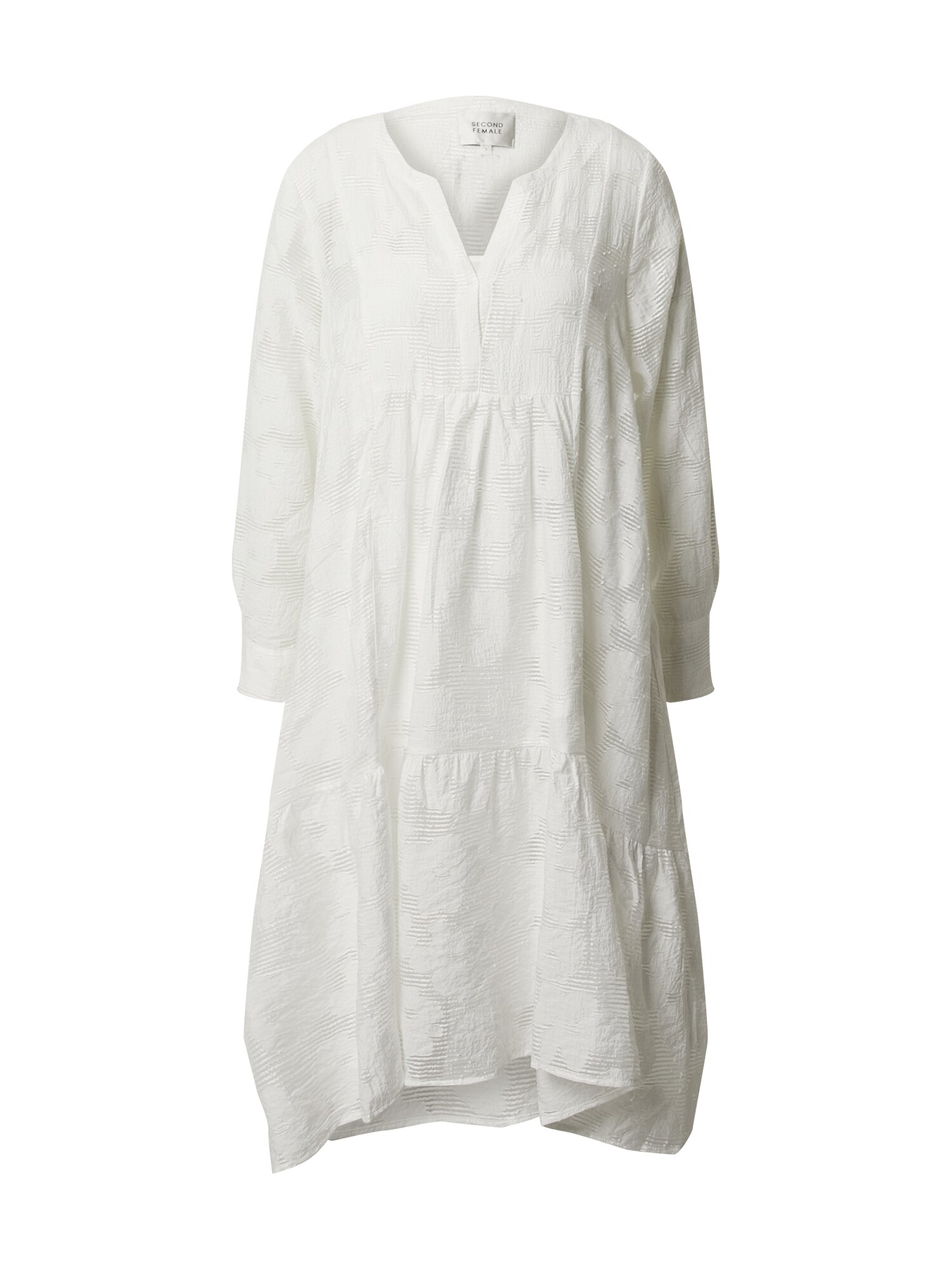 SECOND FEMALE Suknelė 'Mila LS Midi Dress'  balta