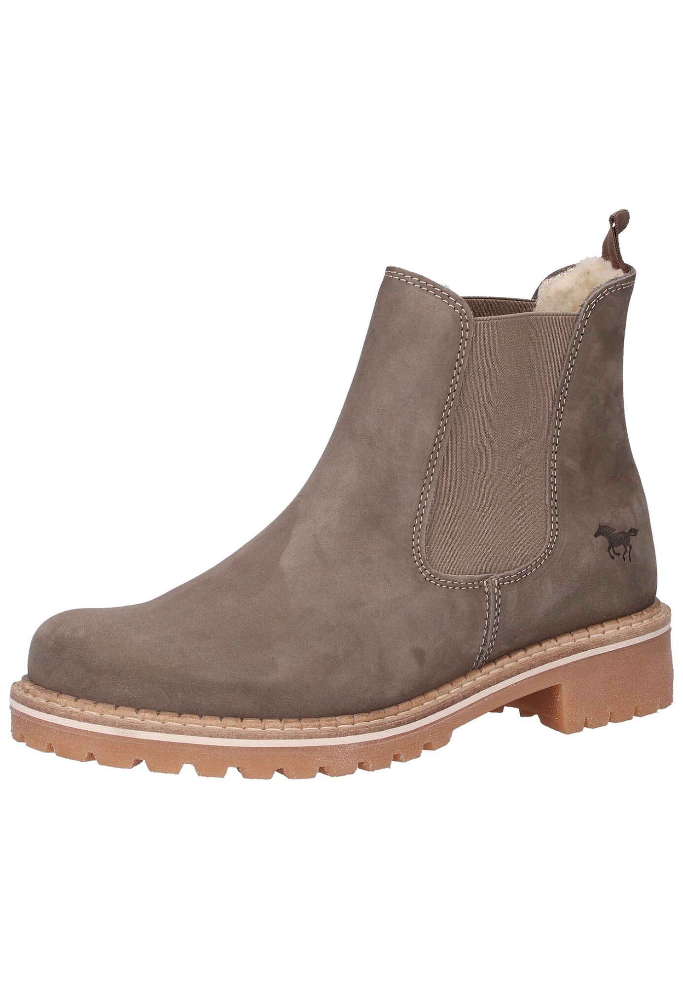 Mustang Dames Chelsea Boots Taupe mustang kopen in de aanbieding