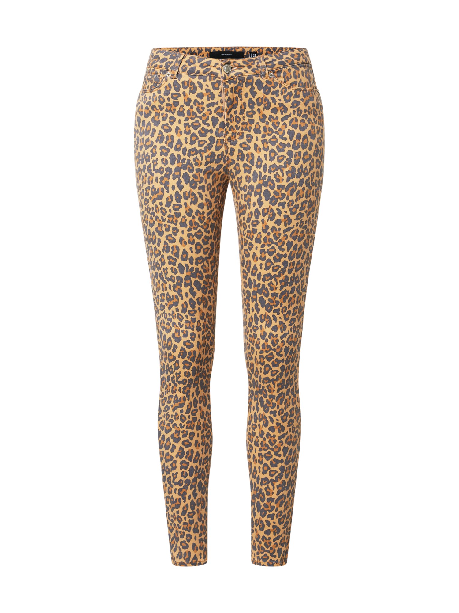 VERO MODA Kelnės  šviesiai ruda / tamsiai ruda / juoda