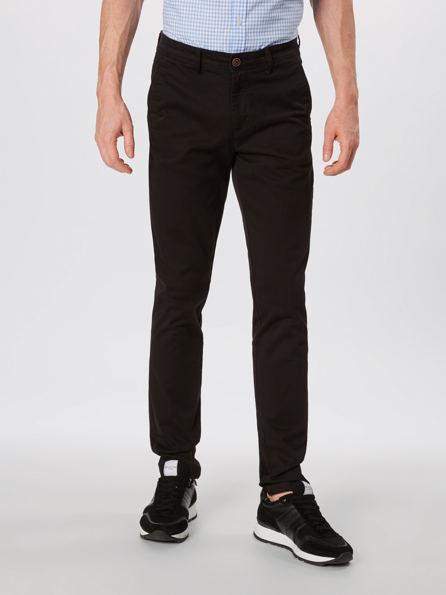 JACK & JONES Chino nadrág 'JJIMarco JJBowie'  fekete termék 2. képe