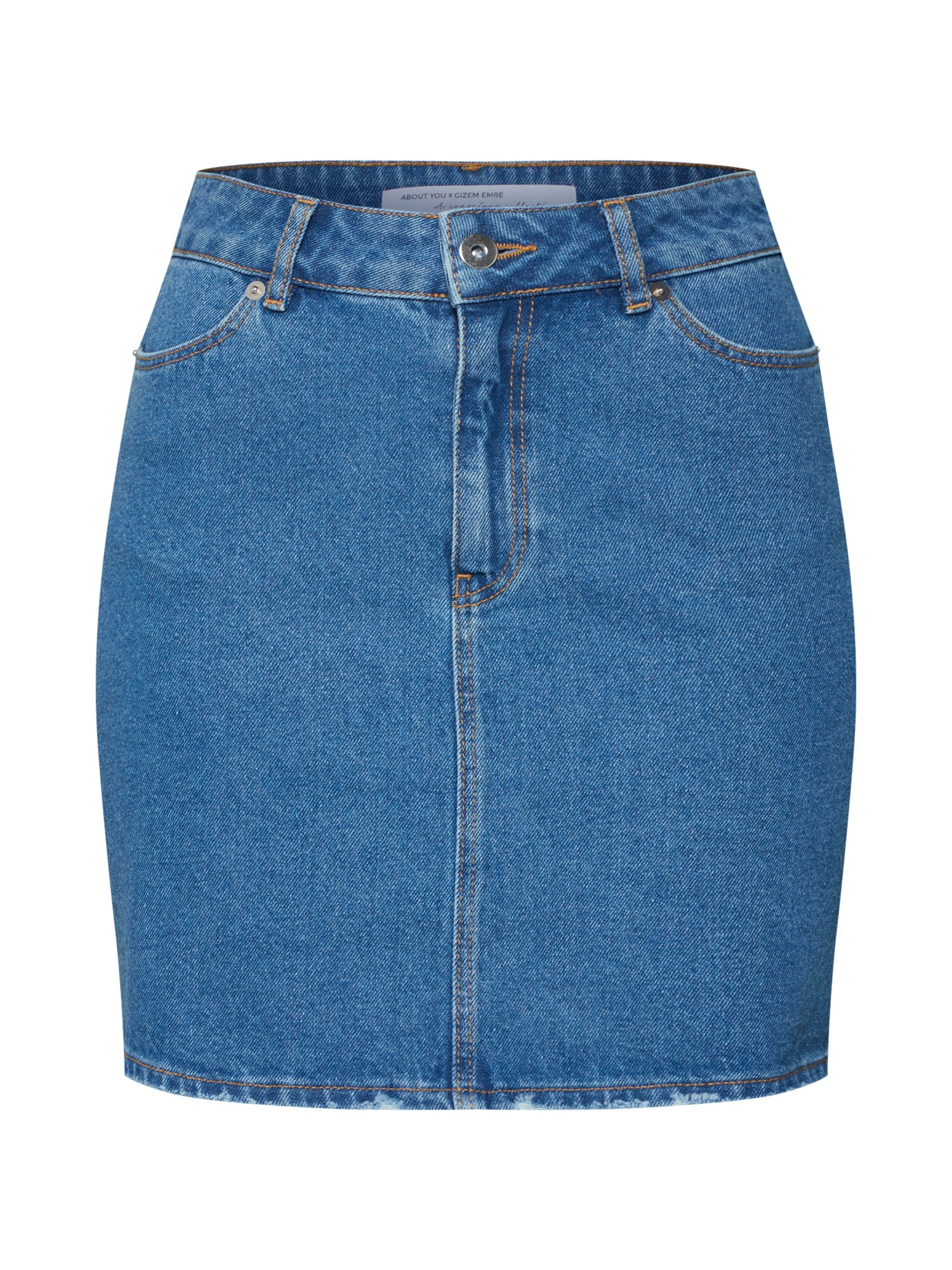 About You X Gizem Emre Dames Rok Sita Blauw Denim about you x gizem emre kopen in de aanbieding