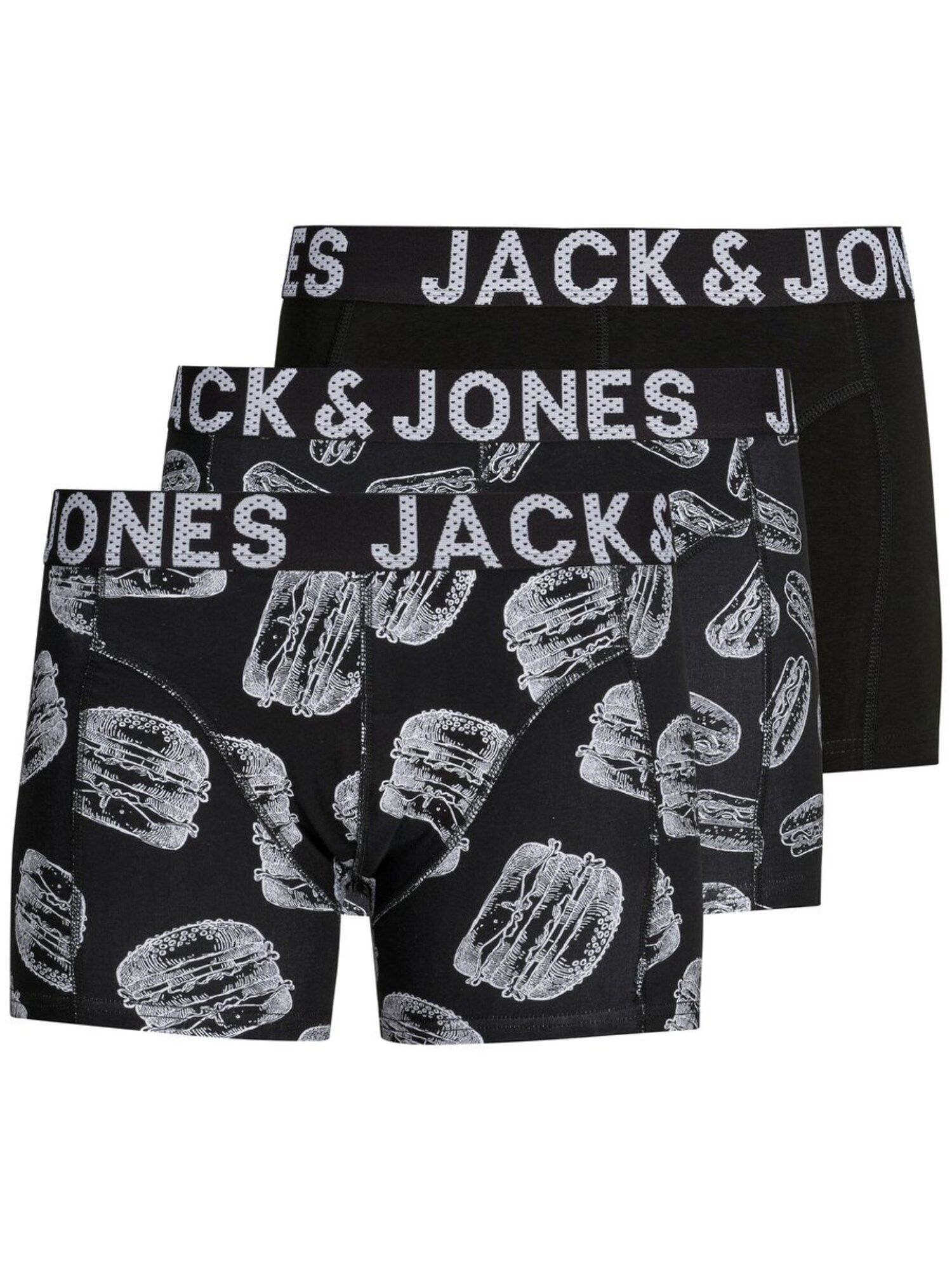 Jack And Jones Heren Boxershorts Zwart Wit jack and jones kopen in de aanbieding