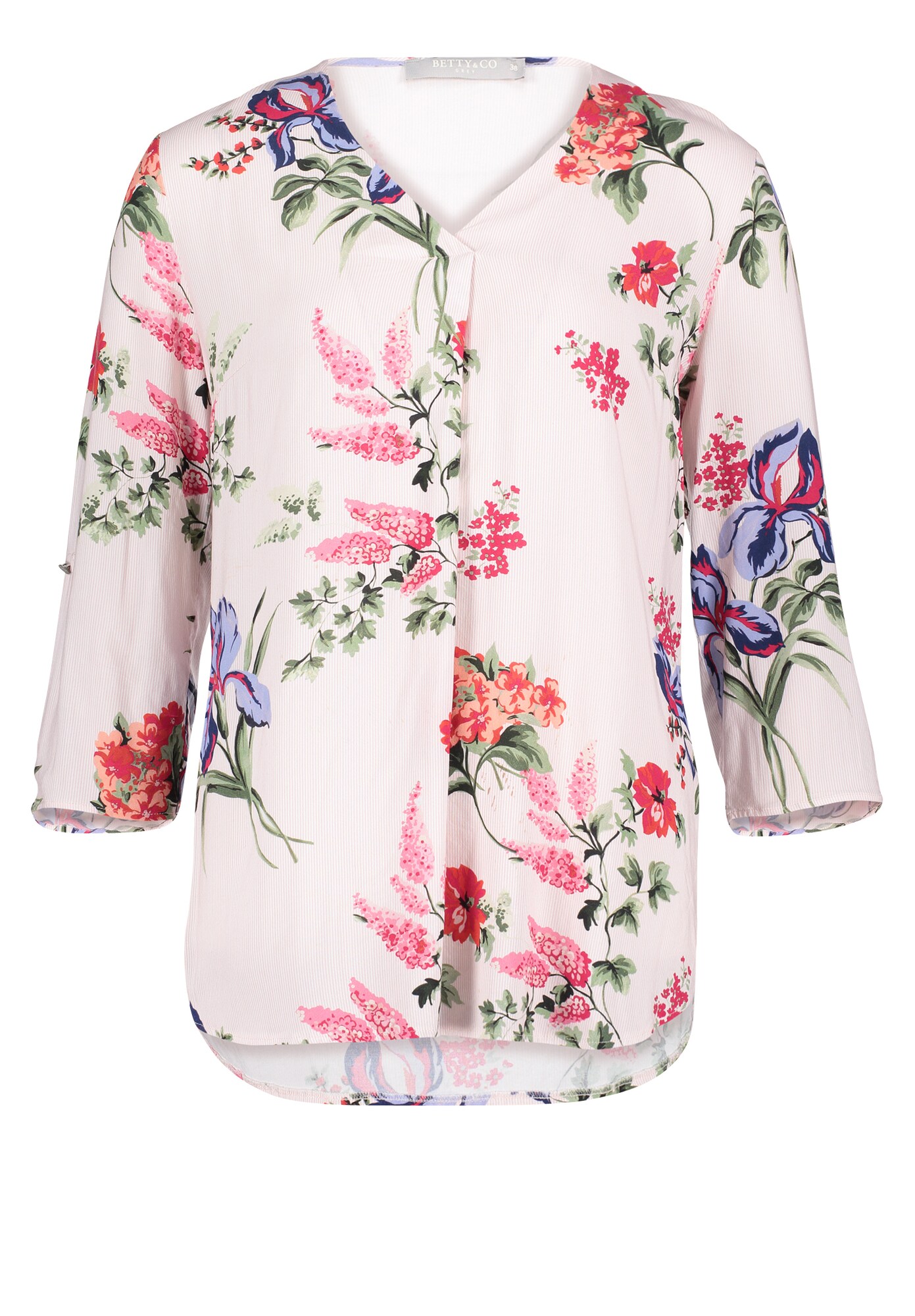 Betty Co Dames Blouse Rosa Wit betty co kopen in de aanbieding