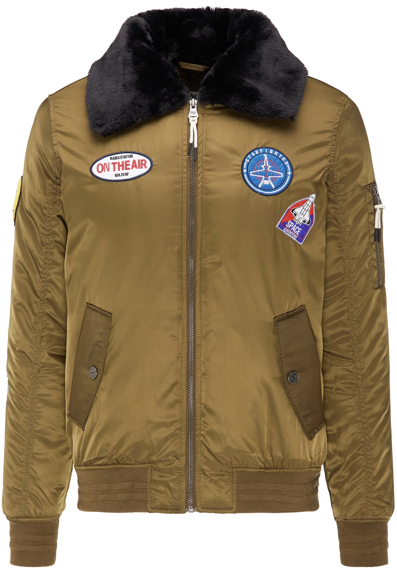 MO Jacke khaki / schwarz