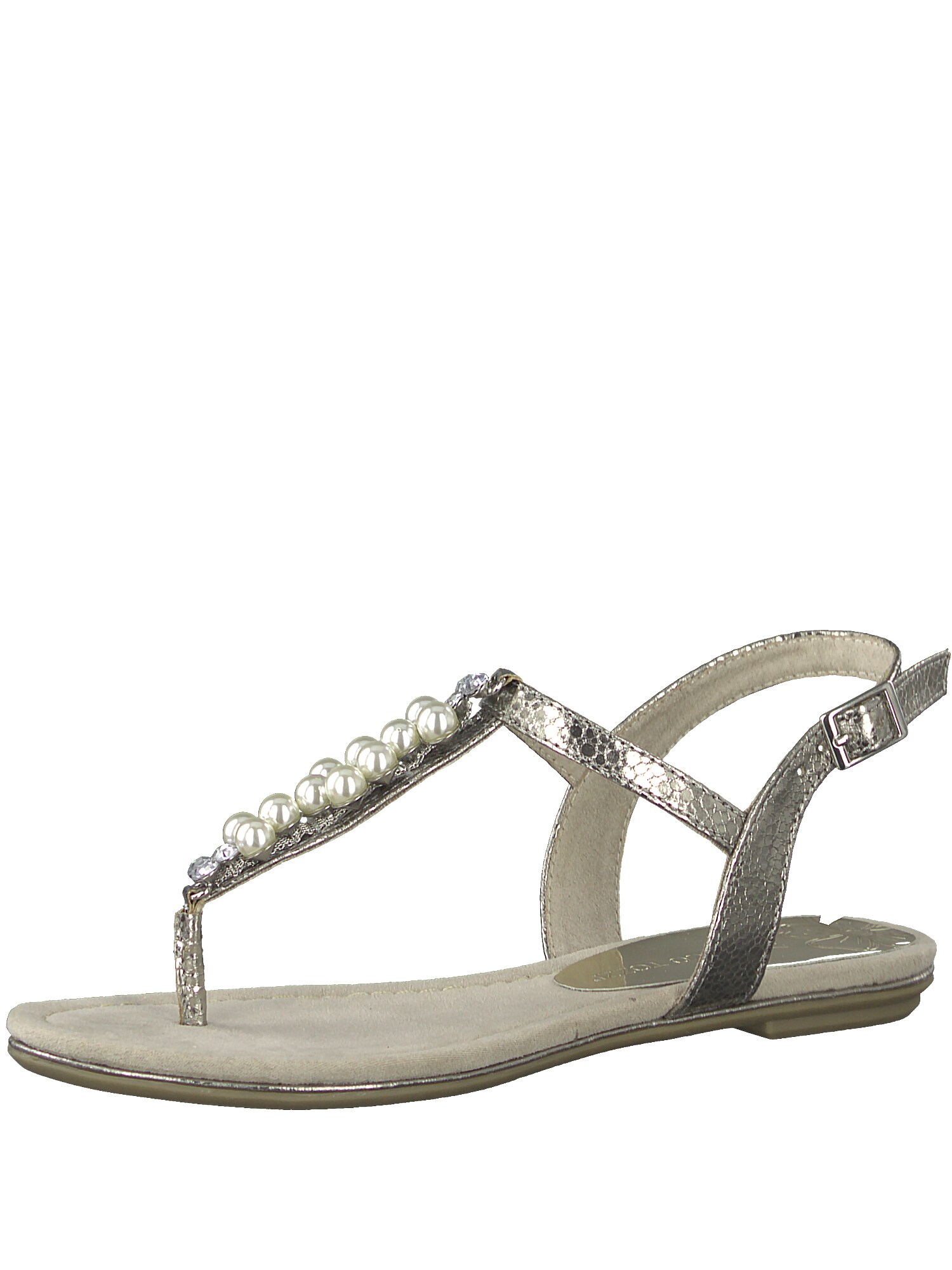 Marco Tozzi Dames Teenslipper Platina marco tozzi kopen in de aanbieding