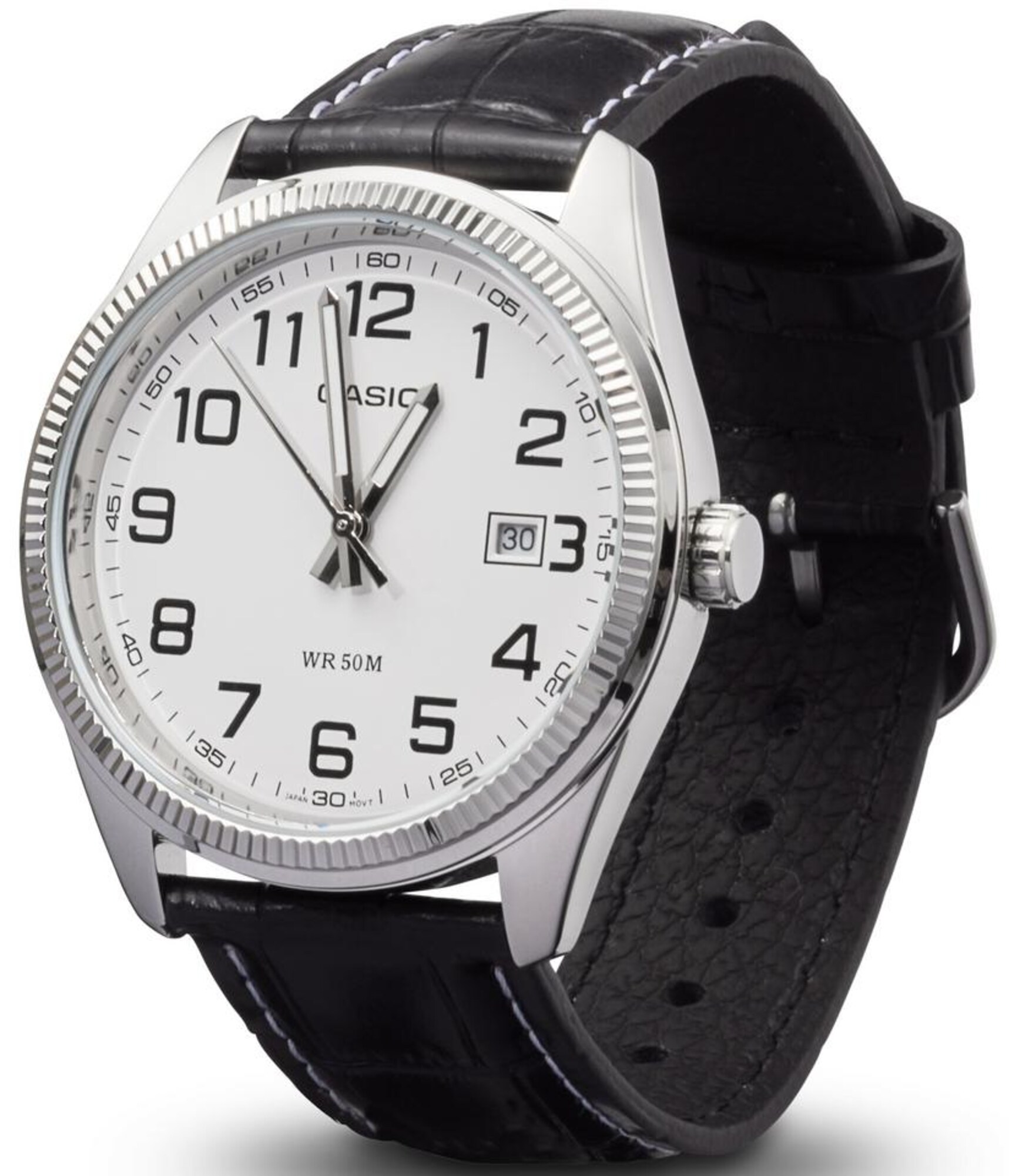 Casio Analoog Horloge Zwart / Zilver / Wit