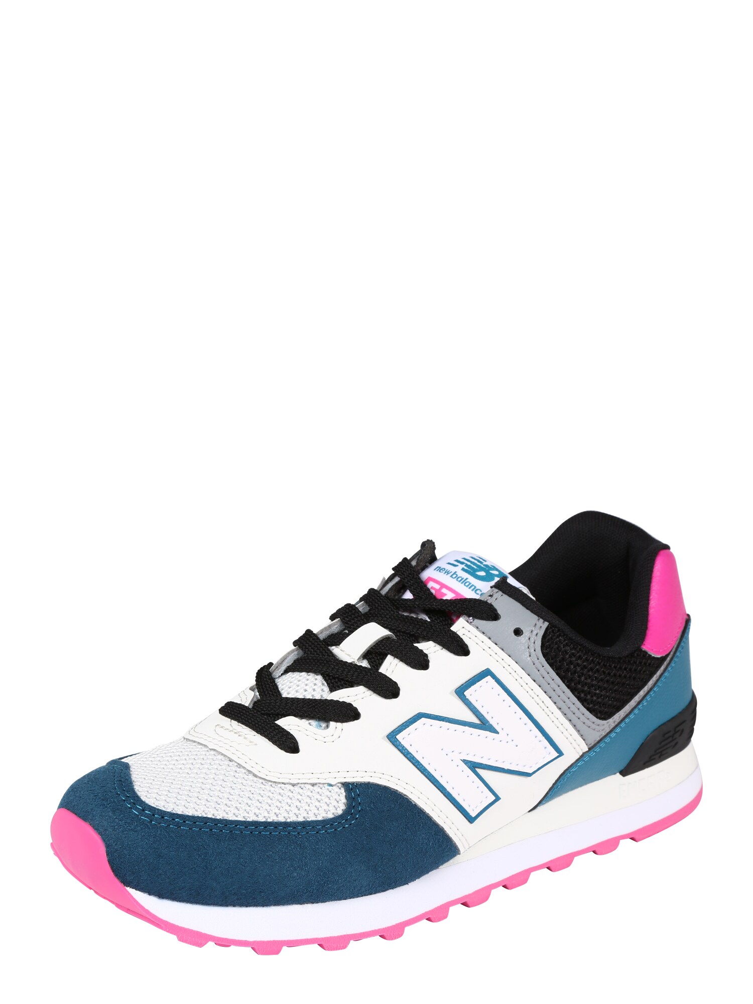 New Balance Heren Sneakers Laag Ml574 Blauw Smaragd Offwhite new balance kopen in de aanbieding