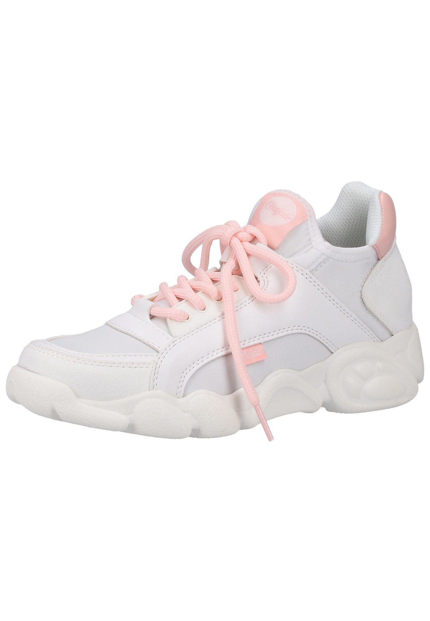 Buffalo Dames Sneakers Laag Rosa Wit buffalo kopen in de aanbieding