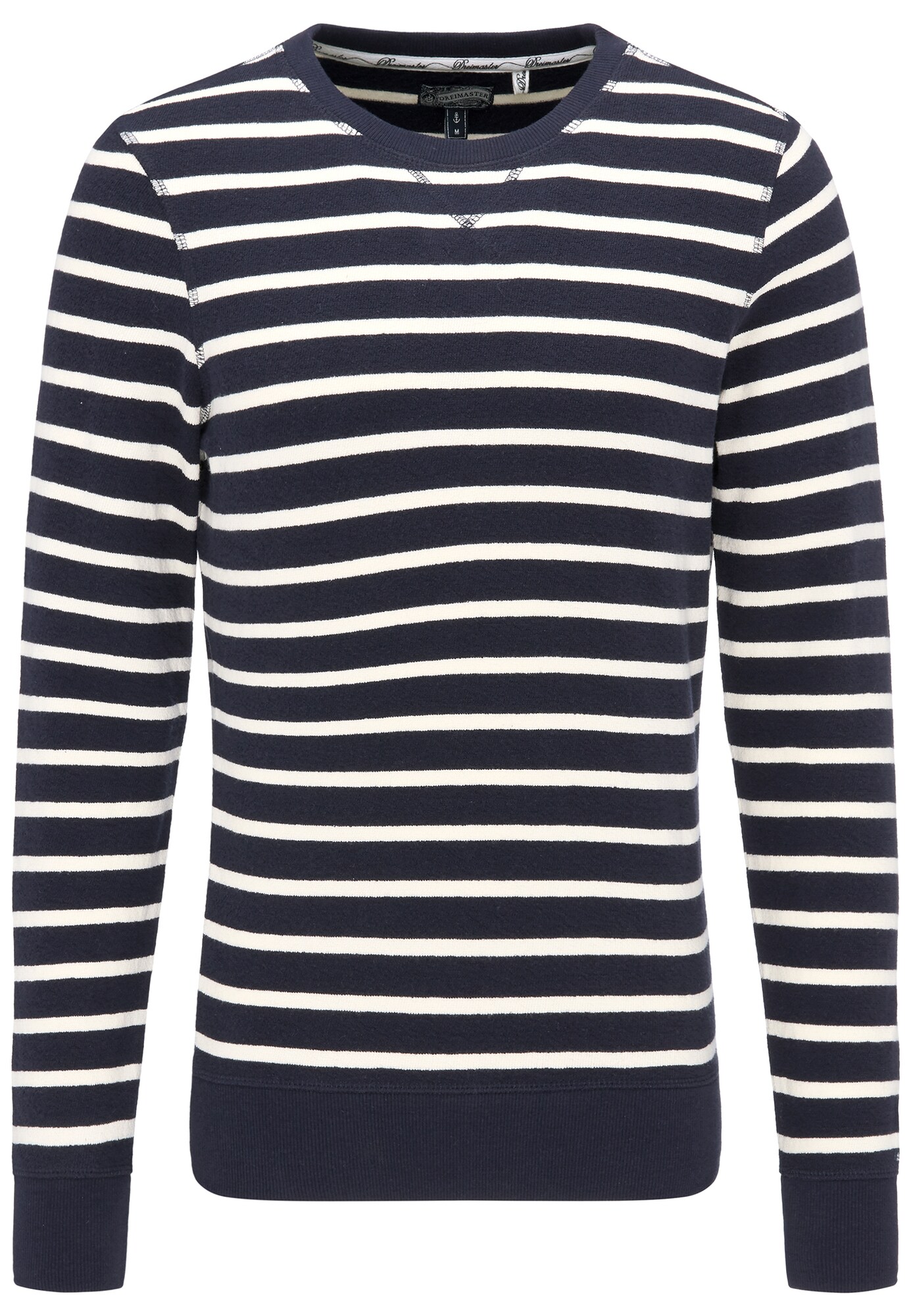 Dreimaster Heren Sweatshirt Marine Wolwit dreimaster kopen in de aanbieding