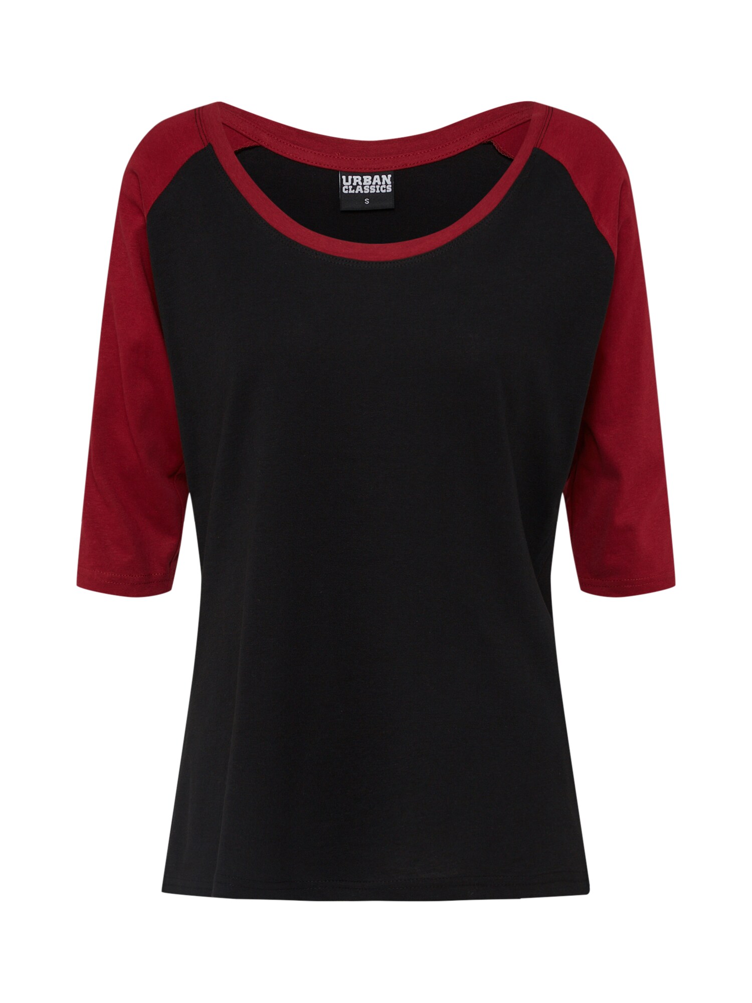 Urban Classics Tricou  roșu burgundy / negru