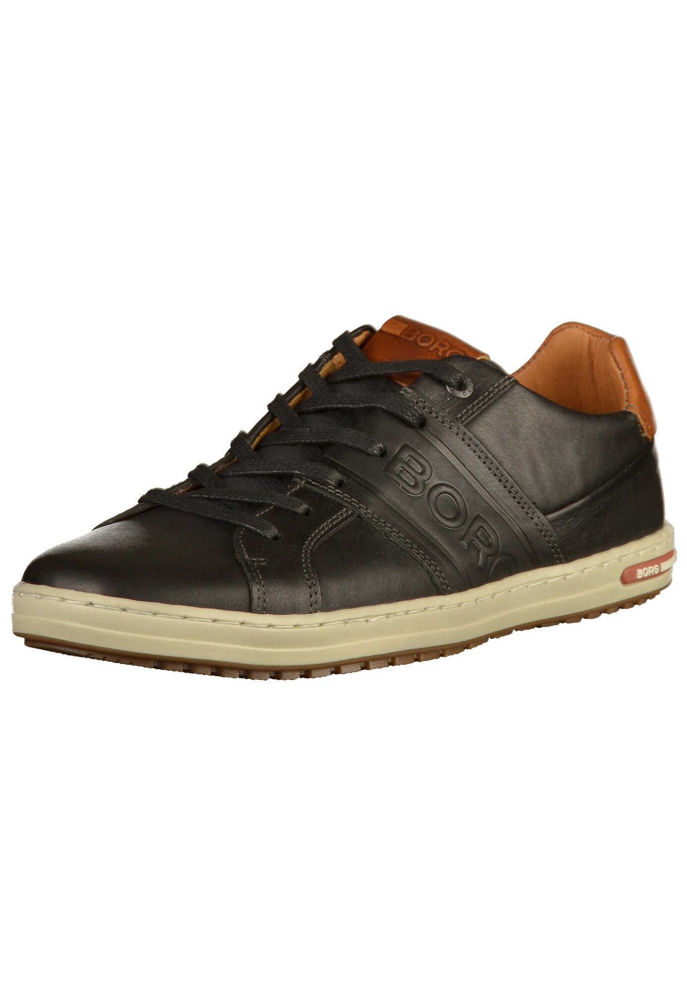 Bjorn Borg Heren Sneakers Laag Cognac Zwart bjorn borg kopen in de aanbieding