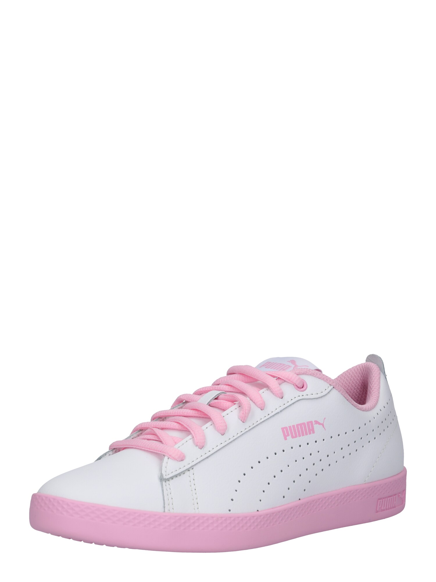 Puma Dames Sneakers Laag Smash Wns V2 L Perf Pink Wit puma kopen in de aanbieding