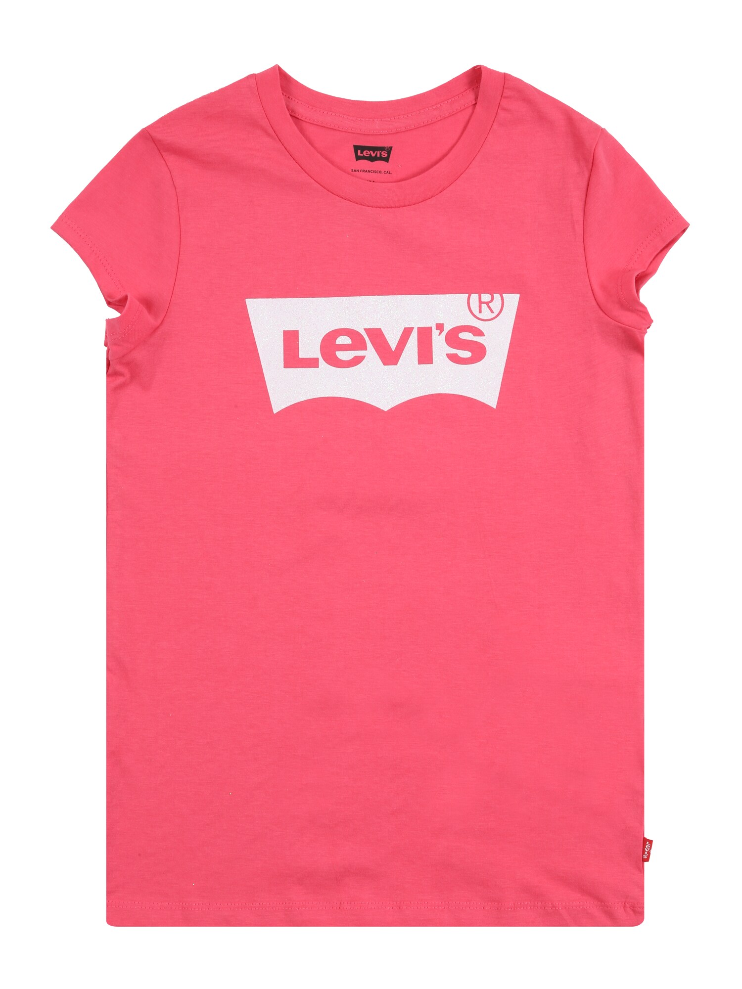 LEVI'S Marškinėliai 'Batwing'  rožinė / balta