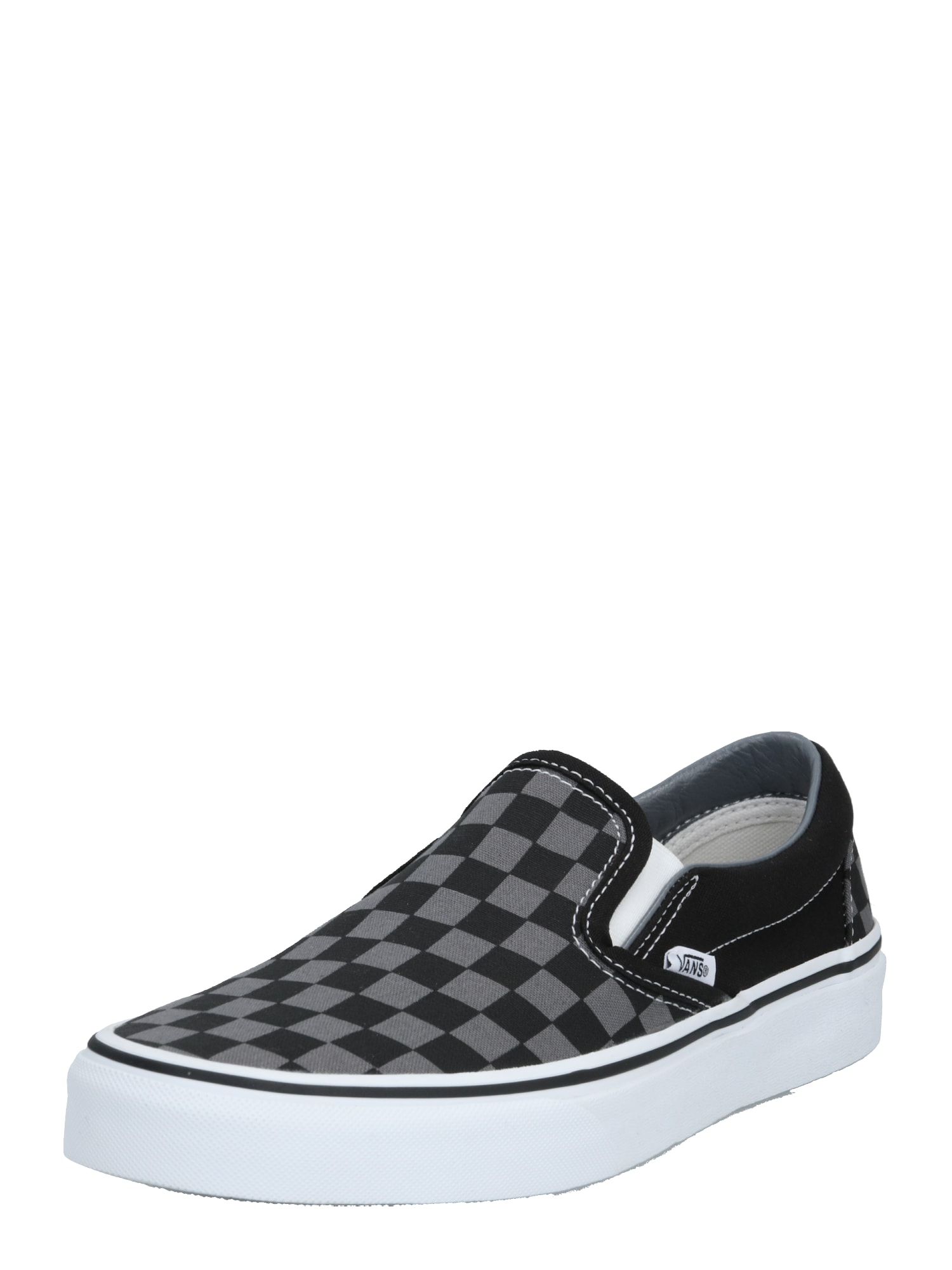 VANS Спортни обувки Slip On 'Classic'  сиво / черно / бяло