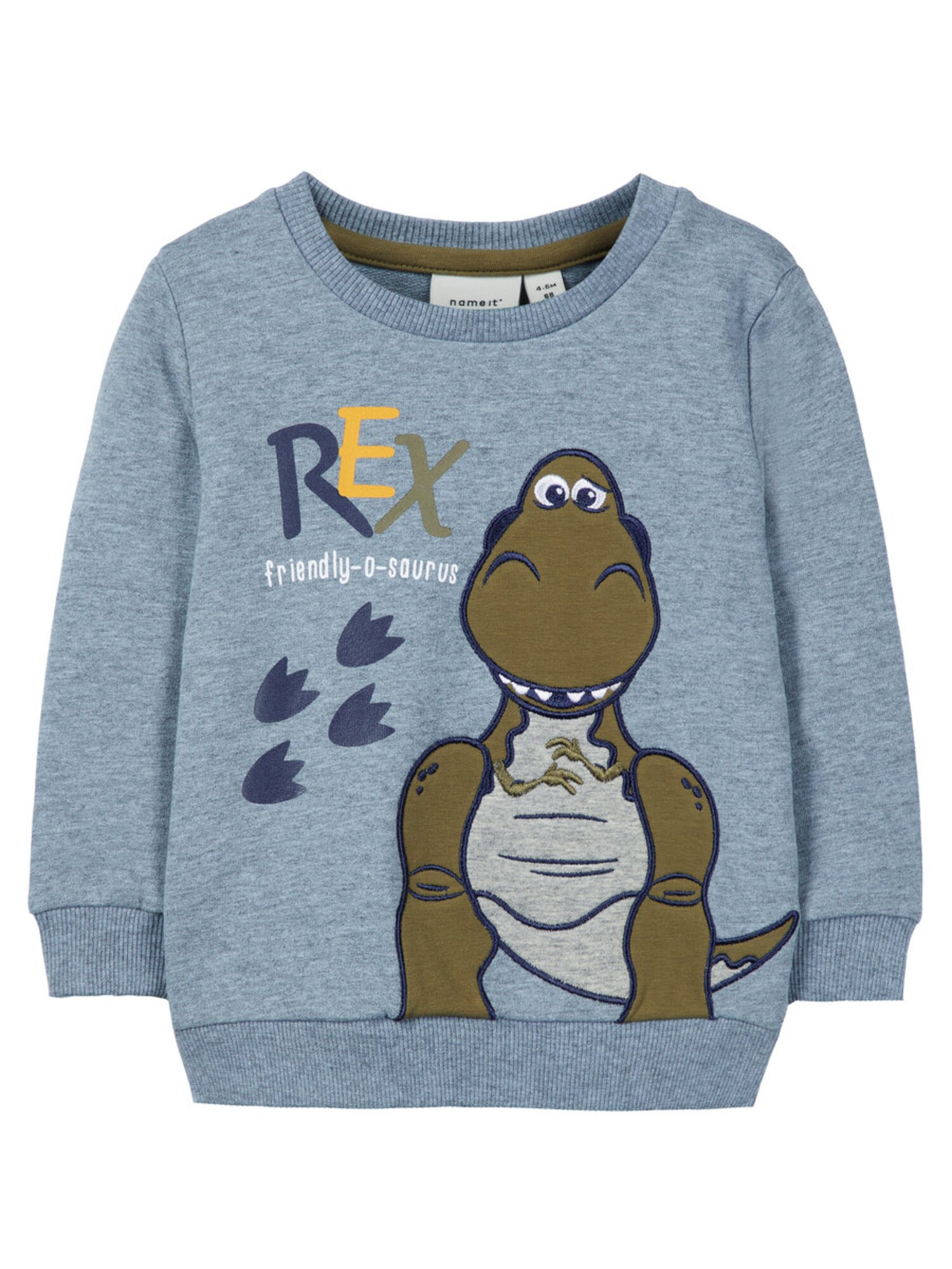 Name It Jongens Sweatshirt Toy Story Blauw Gemeleerd Grijs Kaki name it kopen in de aanbieding