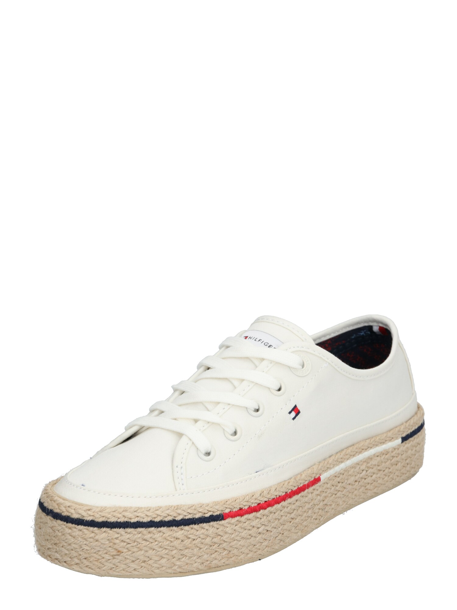 TOMMY HILFIGER Sportbačiai be auliuko  kremo / smėlio / raudona / tamsiai mėlyna