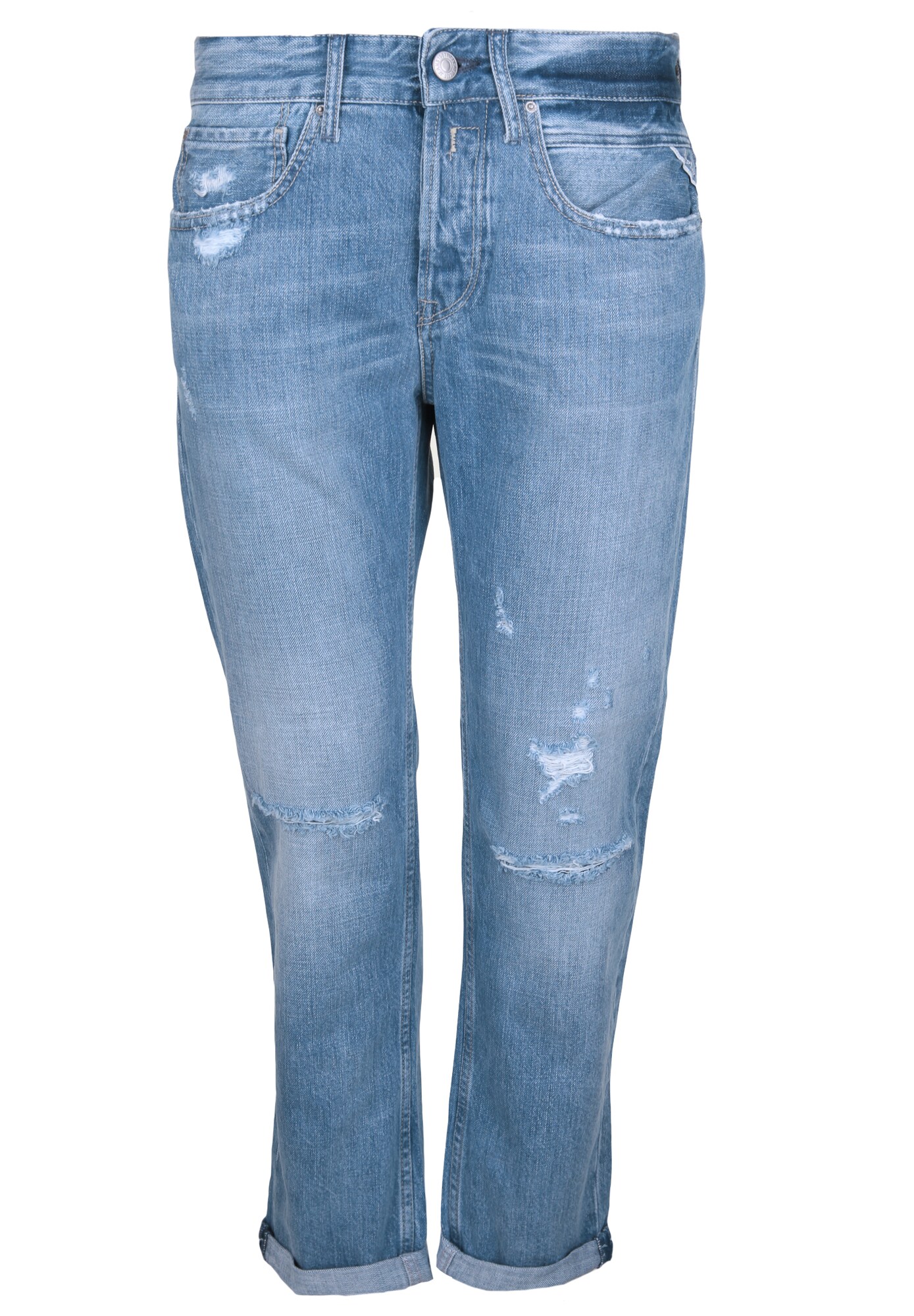 Replay Dames Jeans Heter Blauw Denim replay kopen in de aanbieding