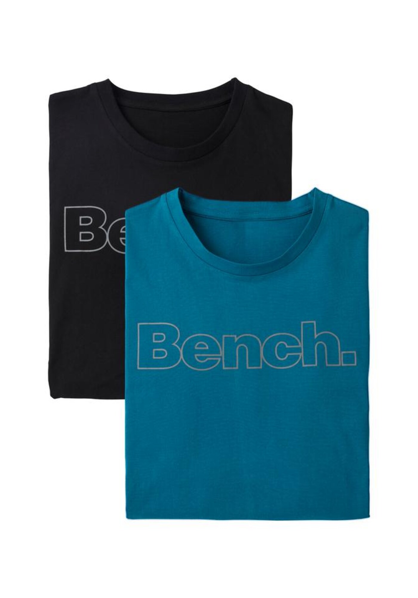 BENCH Tričko nebesky modrá / čierna / biela (obrázok 4)