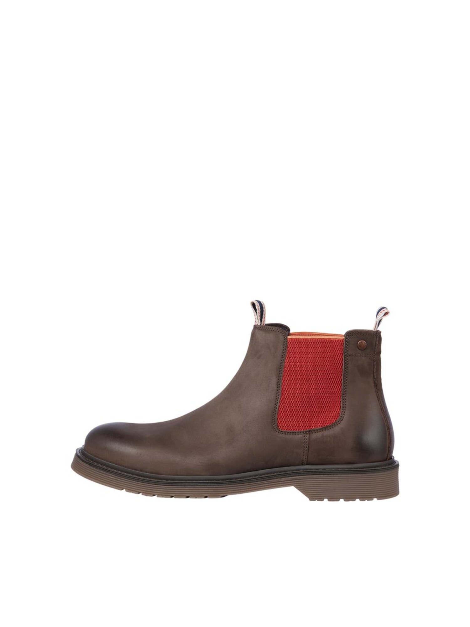 JACK & JONES Chelsea batai  margai ruda / raudona