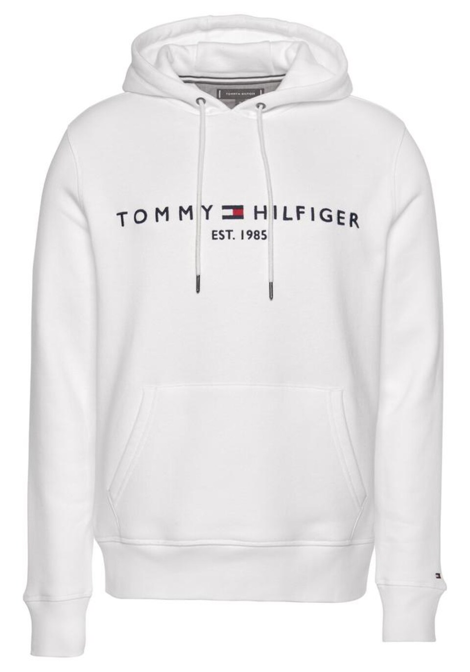 Sweatshirt 'Logo Embroidery Flex Drawstring' marinblå / röd