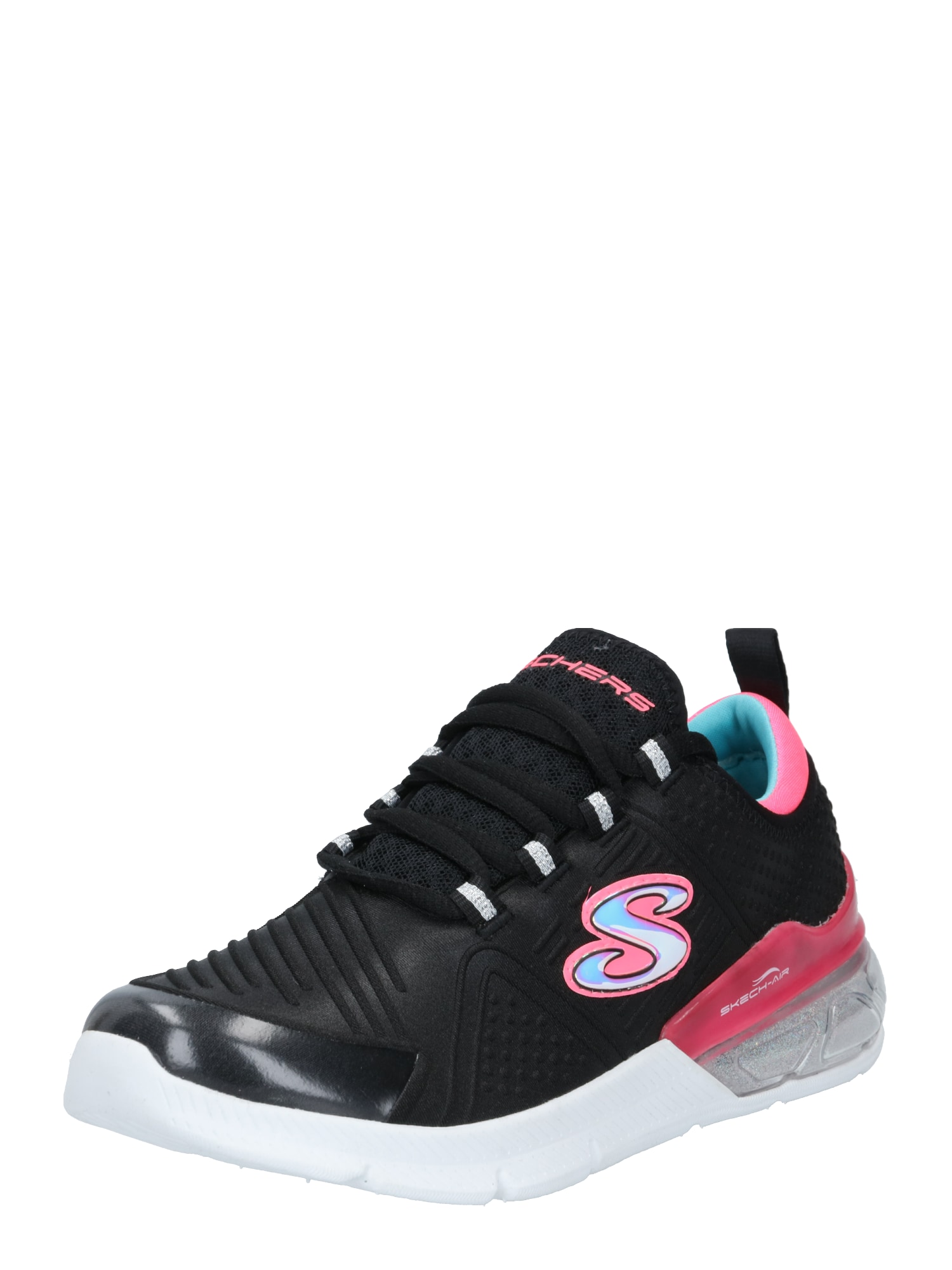SKECHERS Sportbačiai  juoda / šviesiai mėlyna / rožinė