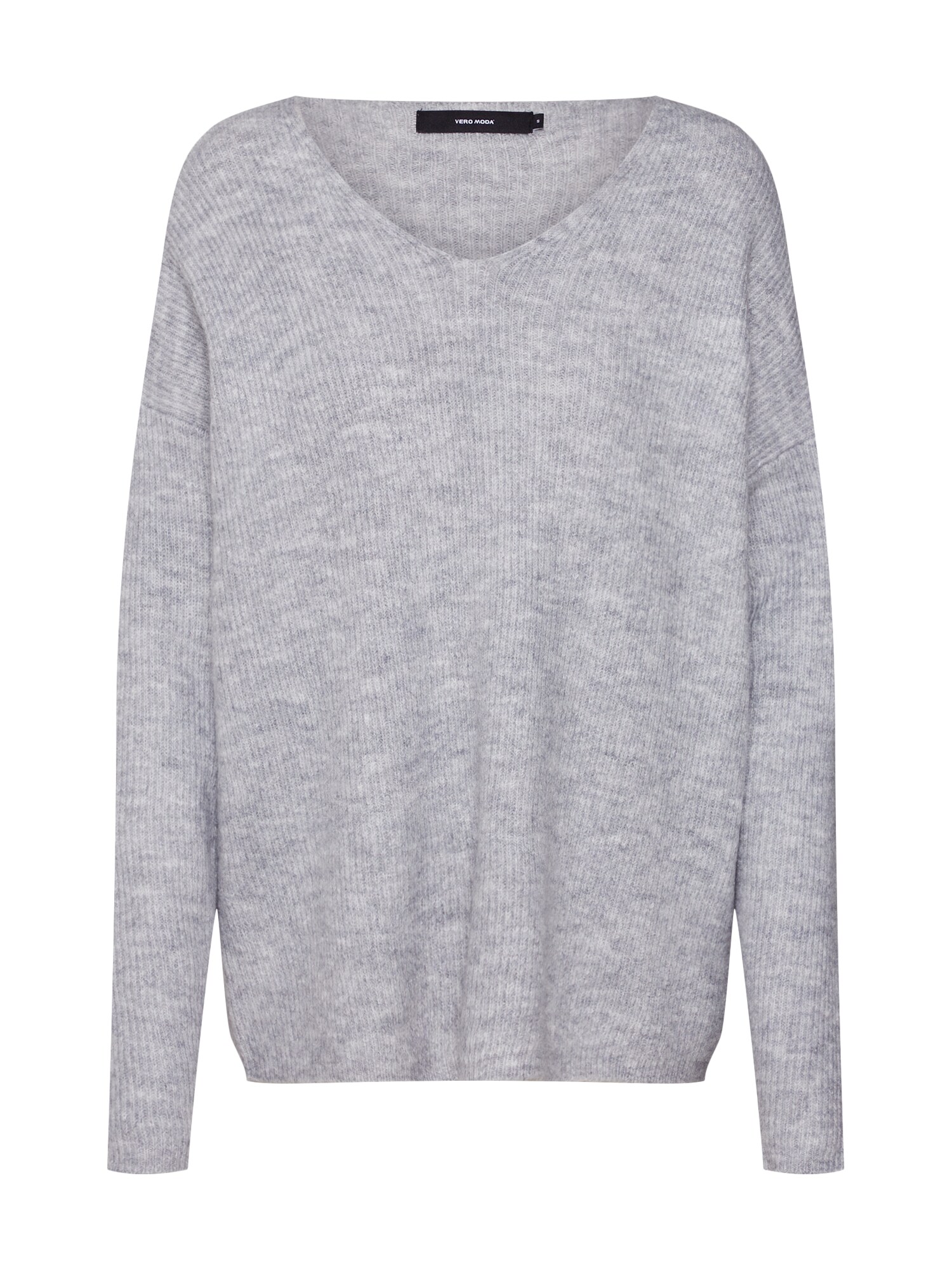 Vero Moda Dames Trui Vmlefile Ls V Neck Grijs vero moda kopen in de aanbieding