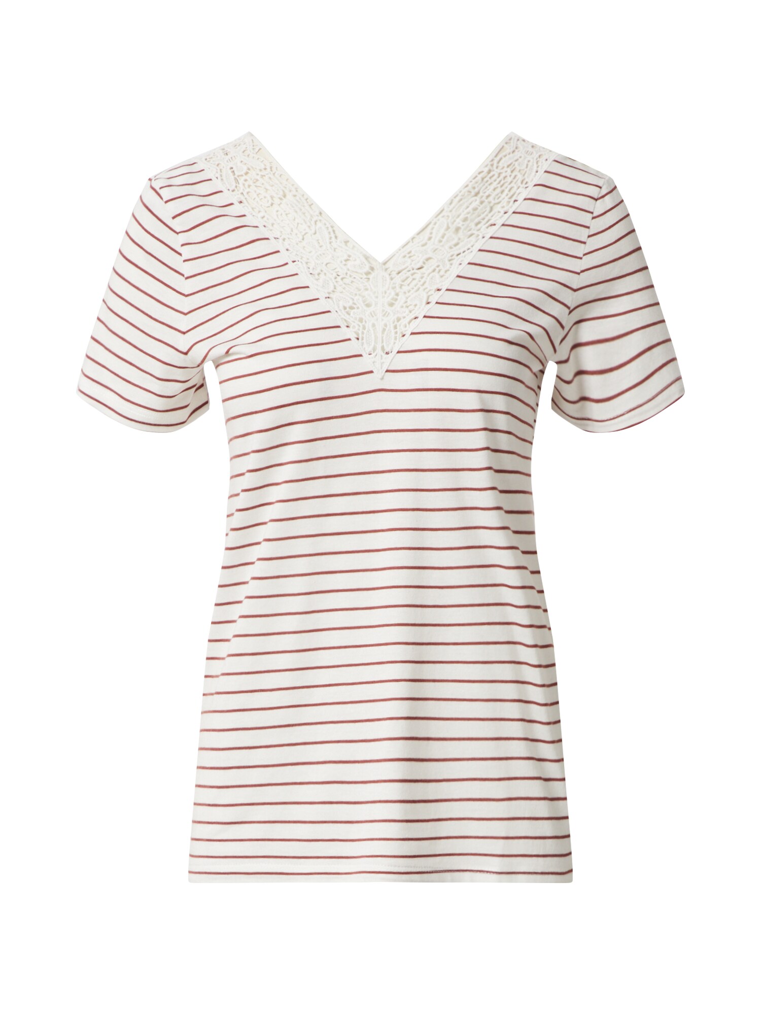VERO MODA Marškinėliai 'VMHELA'  raudona / balta