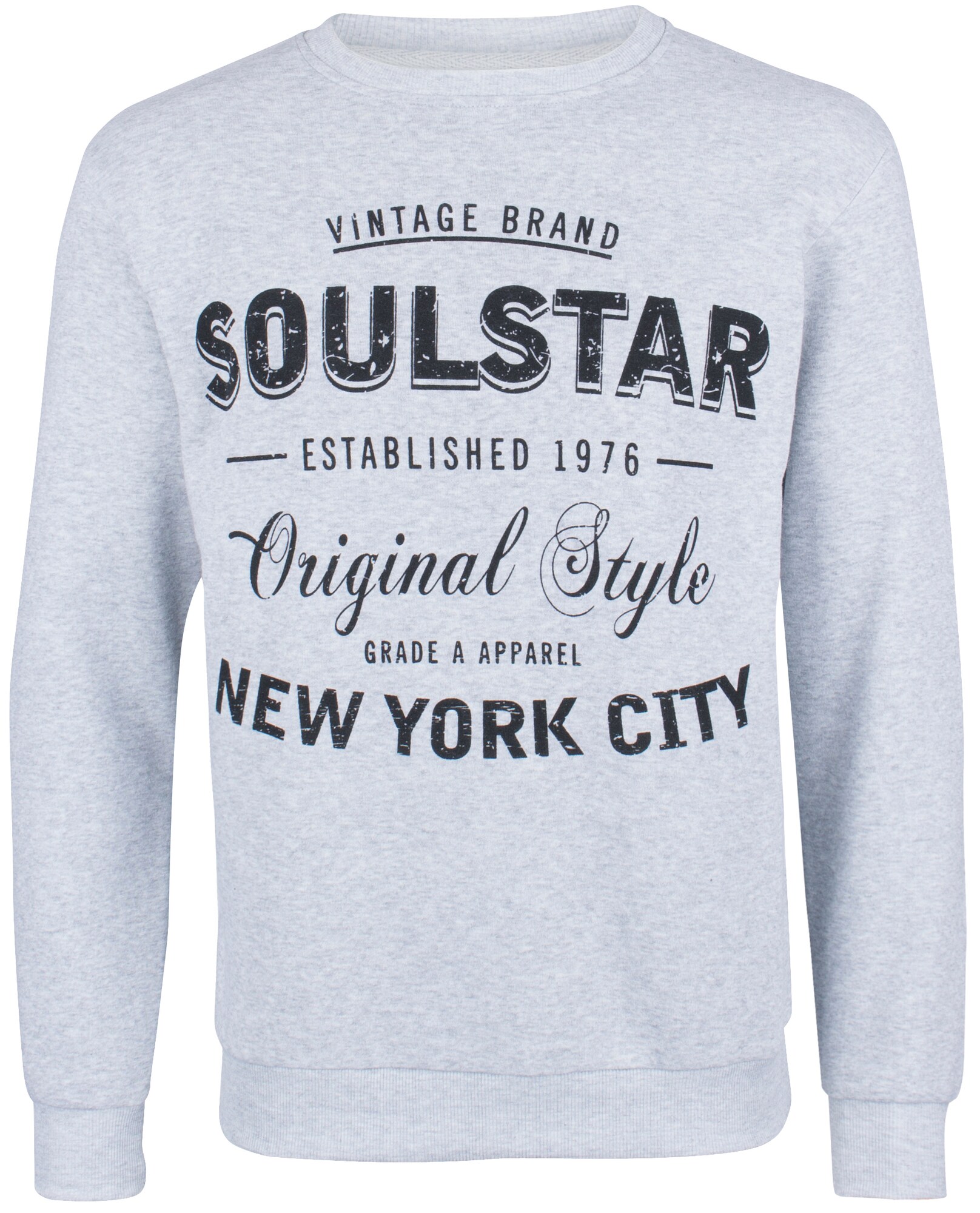 Soulstar Heren Trui Grijs soulstar kopen in de aanbieding