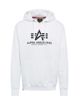 ALPHA INDUSTRIES Sudadera  negro / offwhite