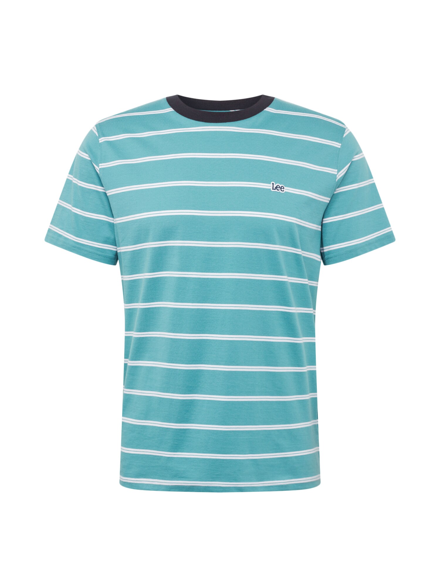 Lee Heren Shirt Mintgroen Wit lee kopen in de aanbieding