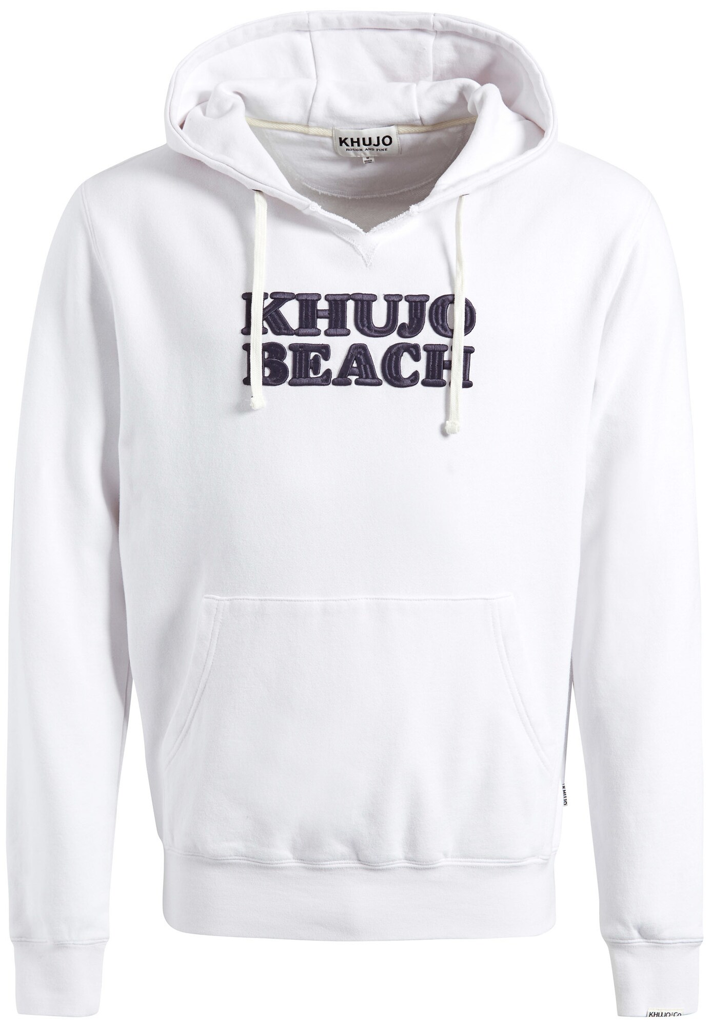 Khujo Heren Sweatshirt Adamo Zwart Wit khujo kopen in de aanbieding