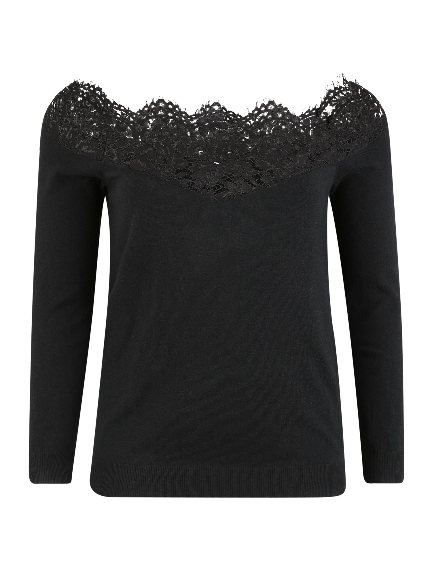 ABOUT YOU Curvy Megztinis 'Ledora Jumper'  juoda